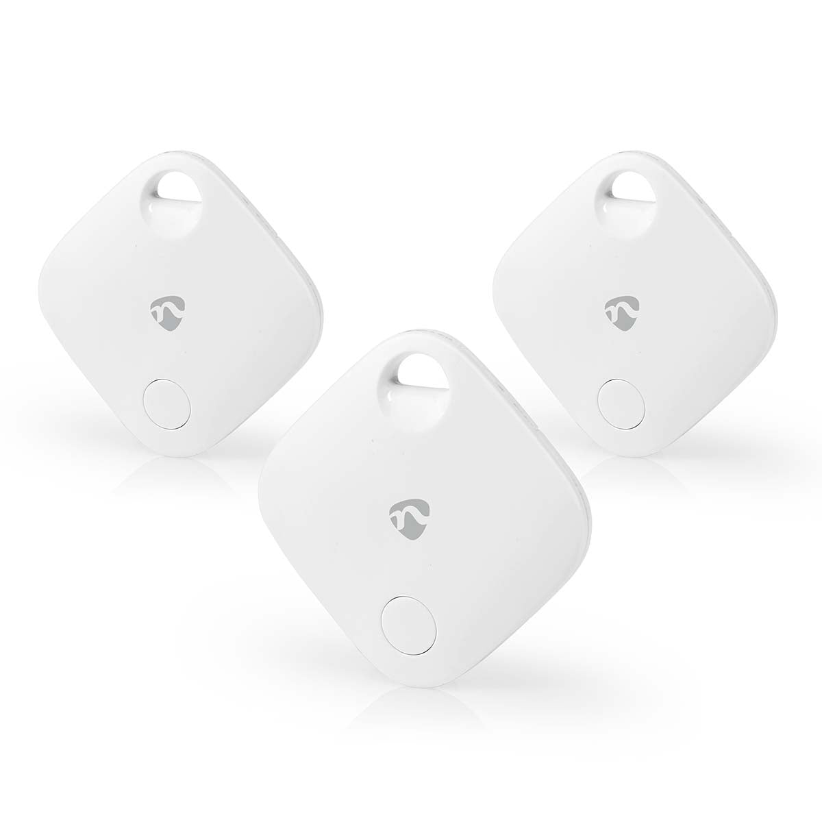 Key Finder | Compatible with: Apple Find My App | Battery powered | 3x CR2032 | batteries included | Bluetooth® version: 5.1 | Battery life up to: 1 year | White | 3 pcs.