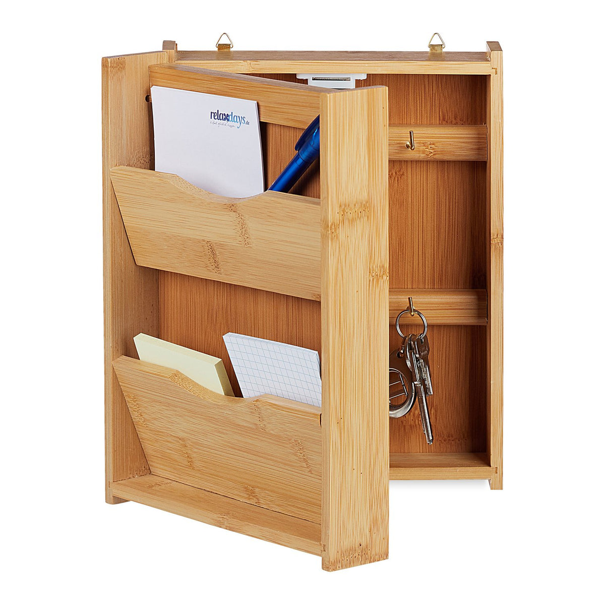 Key cabinet in bamboo