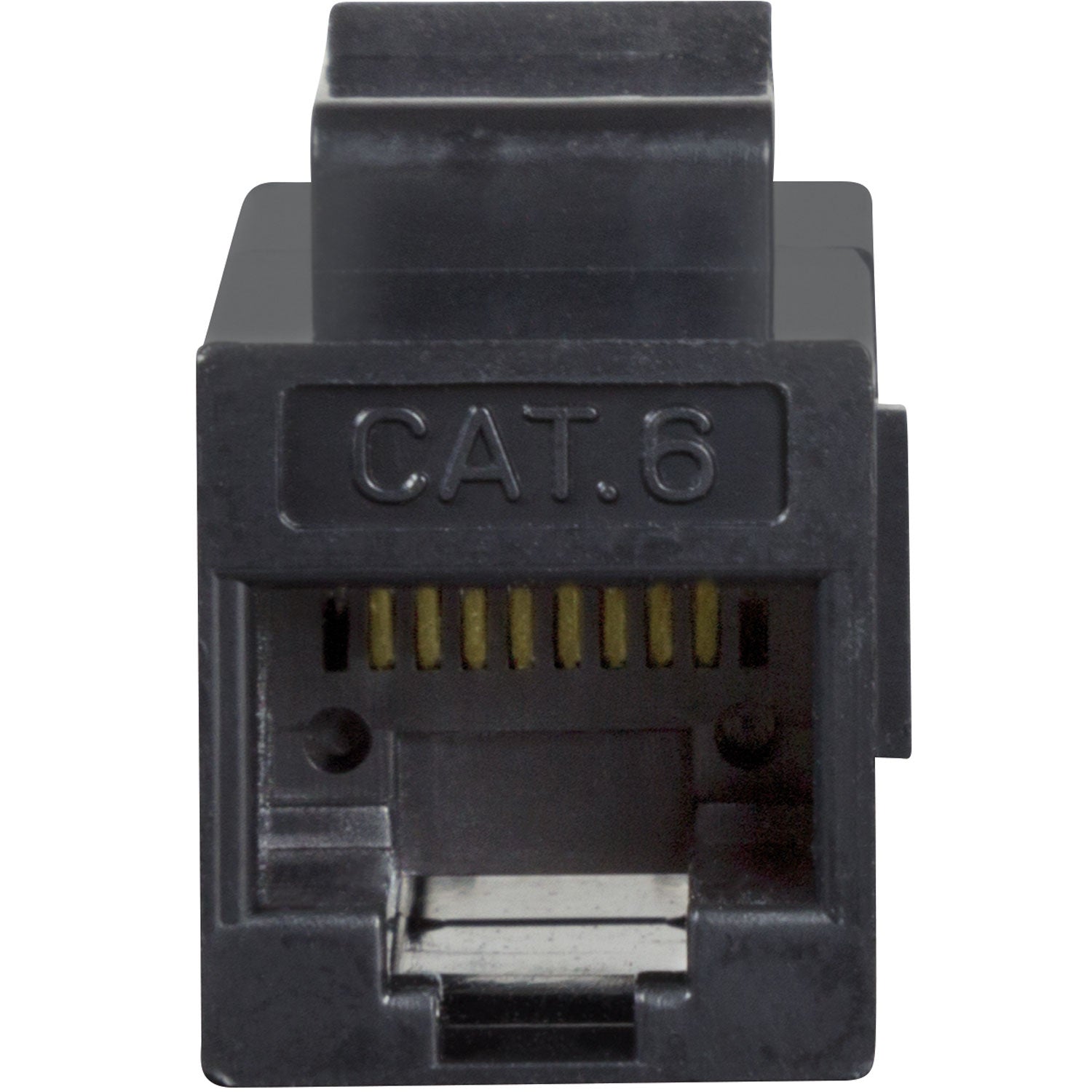 Keystone connector Cat6 UTP 2xRJ45 Black