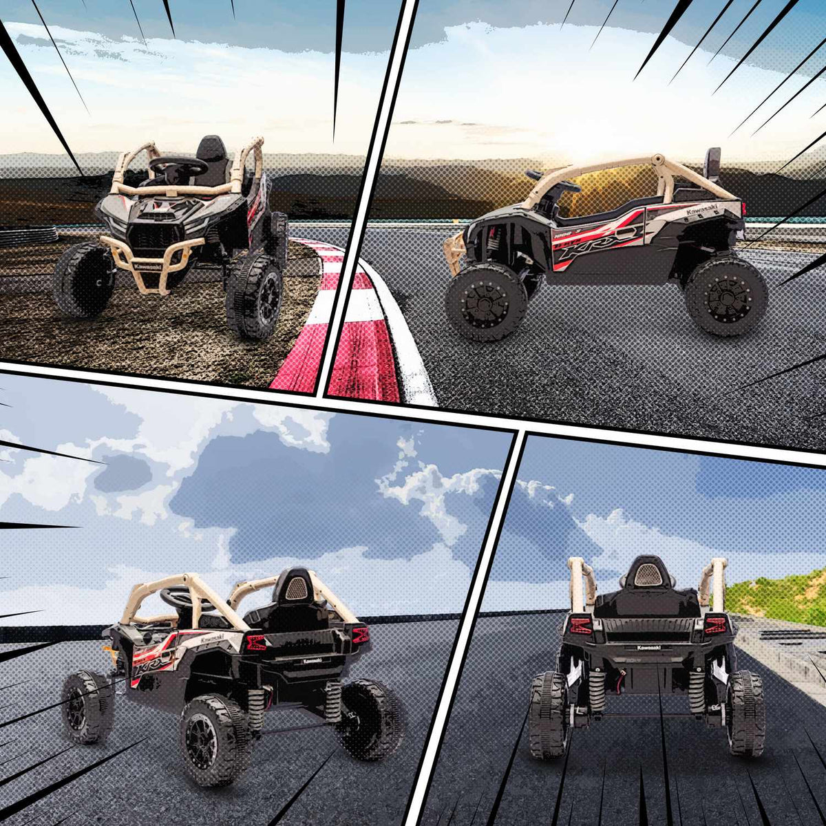 Kids 12V Electric Off-Road Vehicle, Remote, LED, Yellow