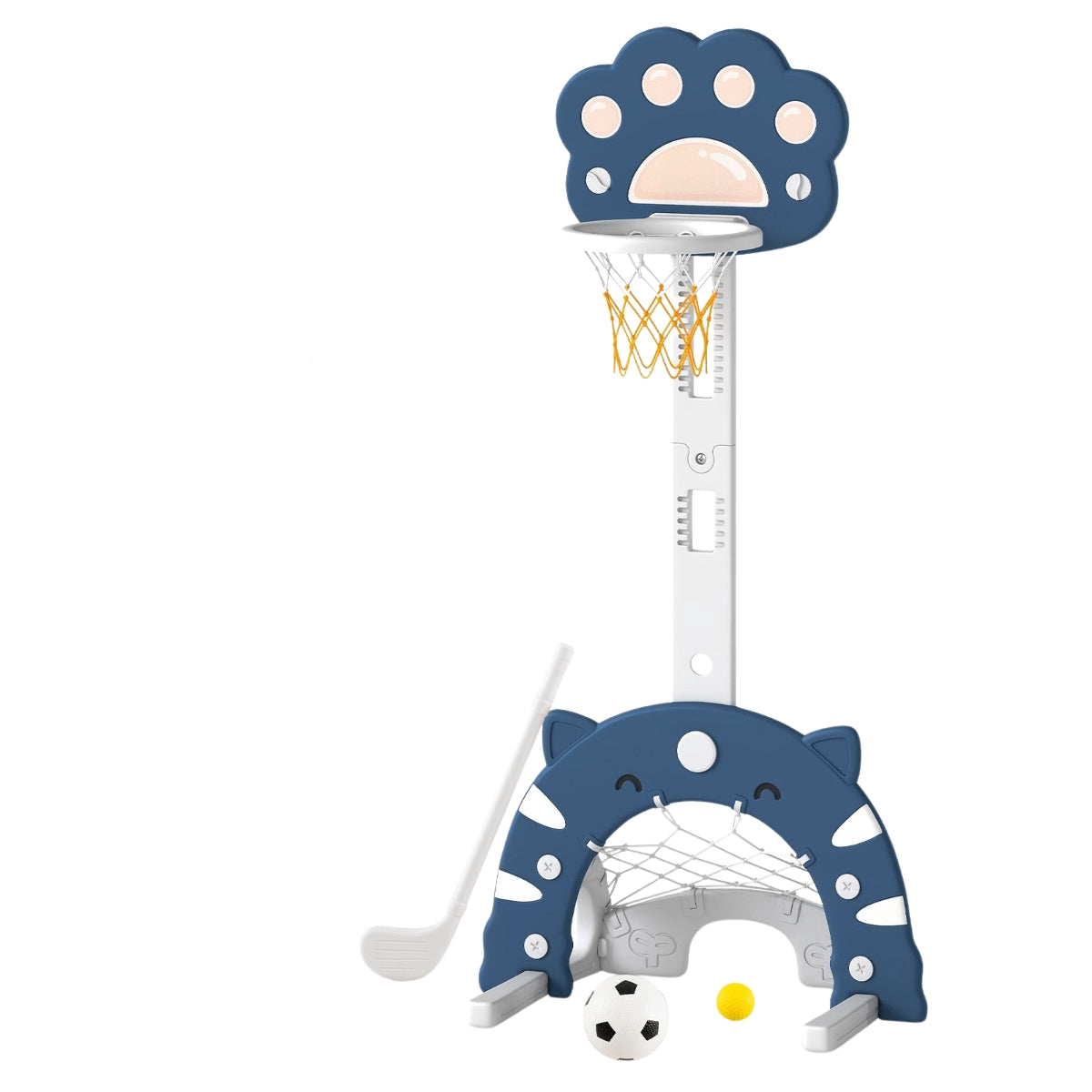 Kids 3-in-1 Sports Center, Adjustable Basketball Hoop