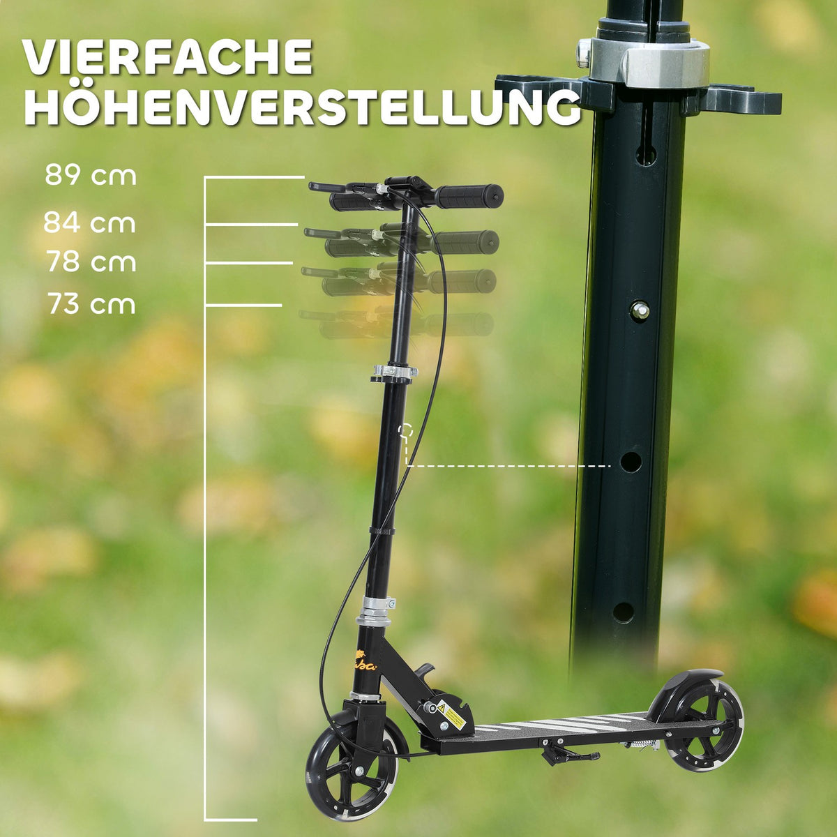 Kids' Adjustable Scooter, Ages 3-8, 50kg Capacity