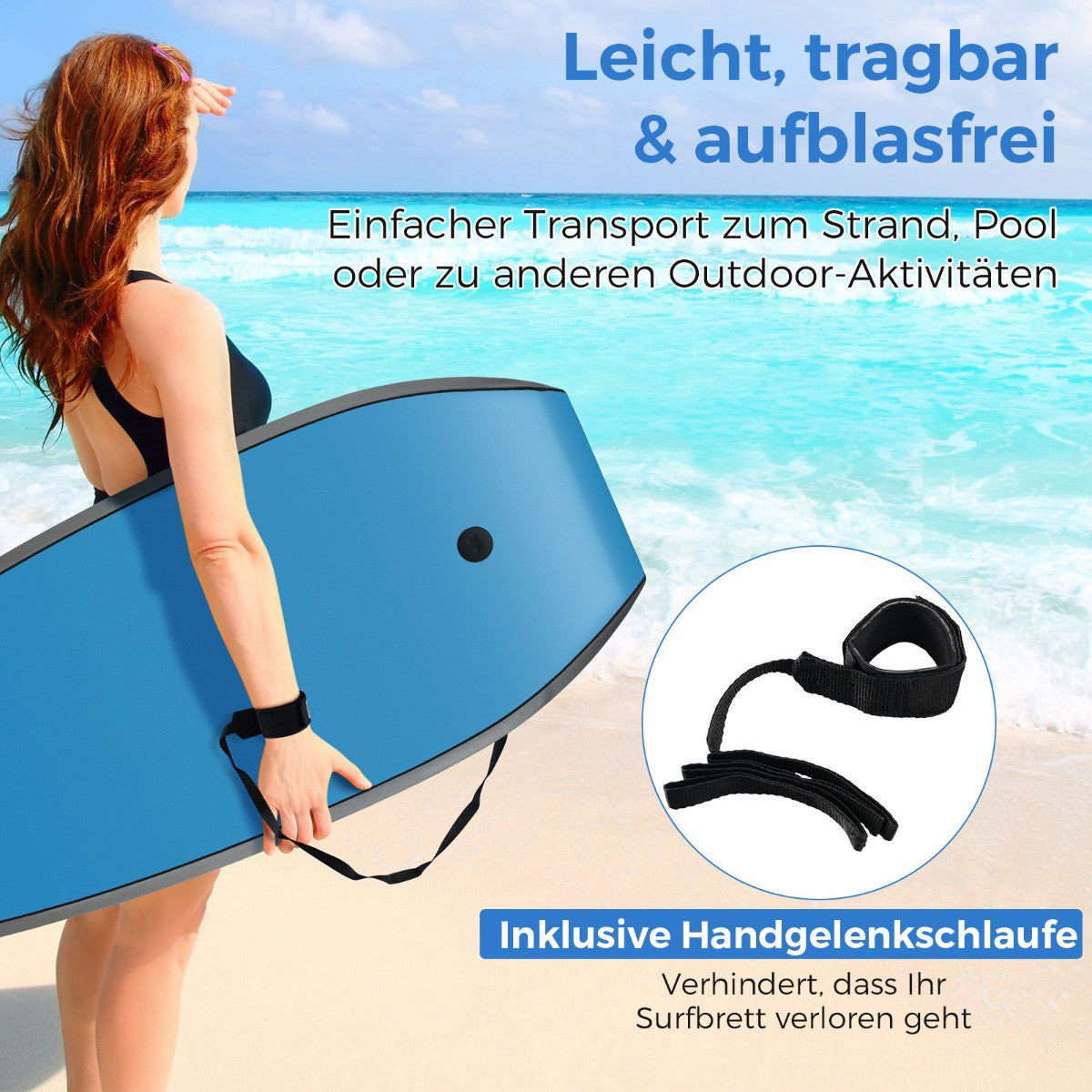 Kids Bodyboard 84cm with EPS Core, XPE Deck, HDPE Bottom