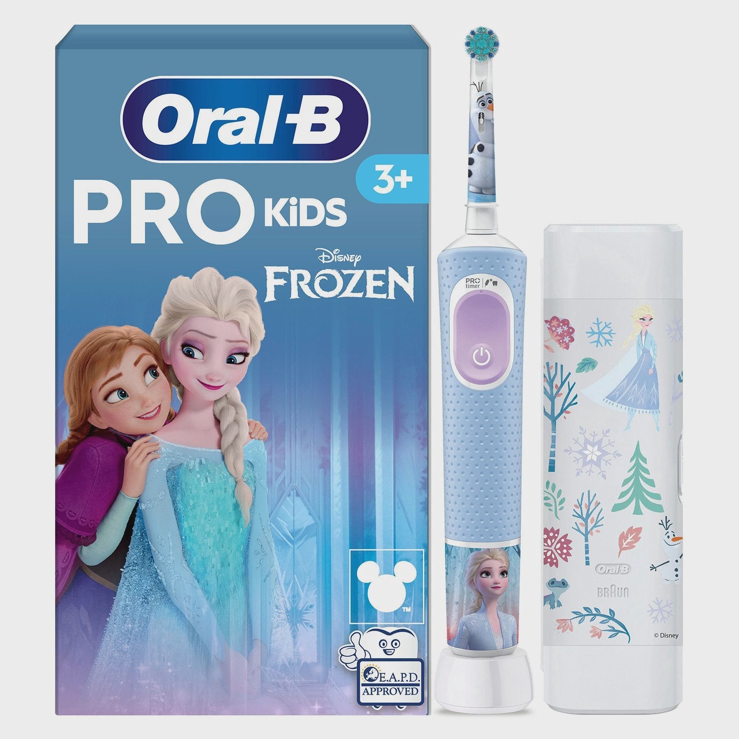 Kids Electric Toothbrush with Case, Disney Frozen Theme
