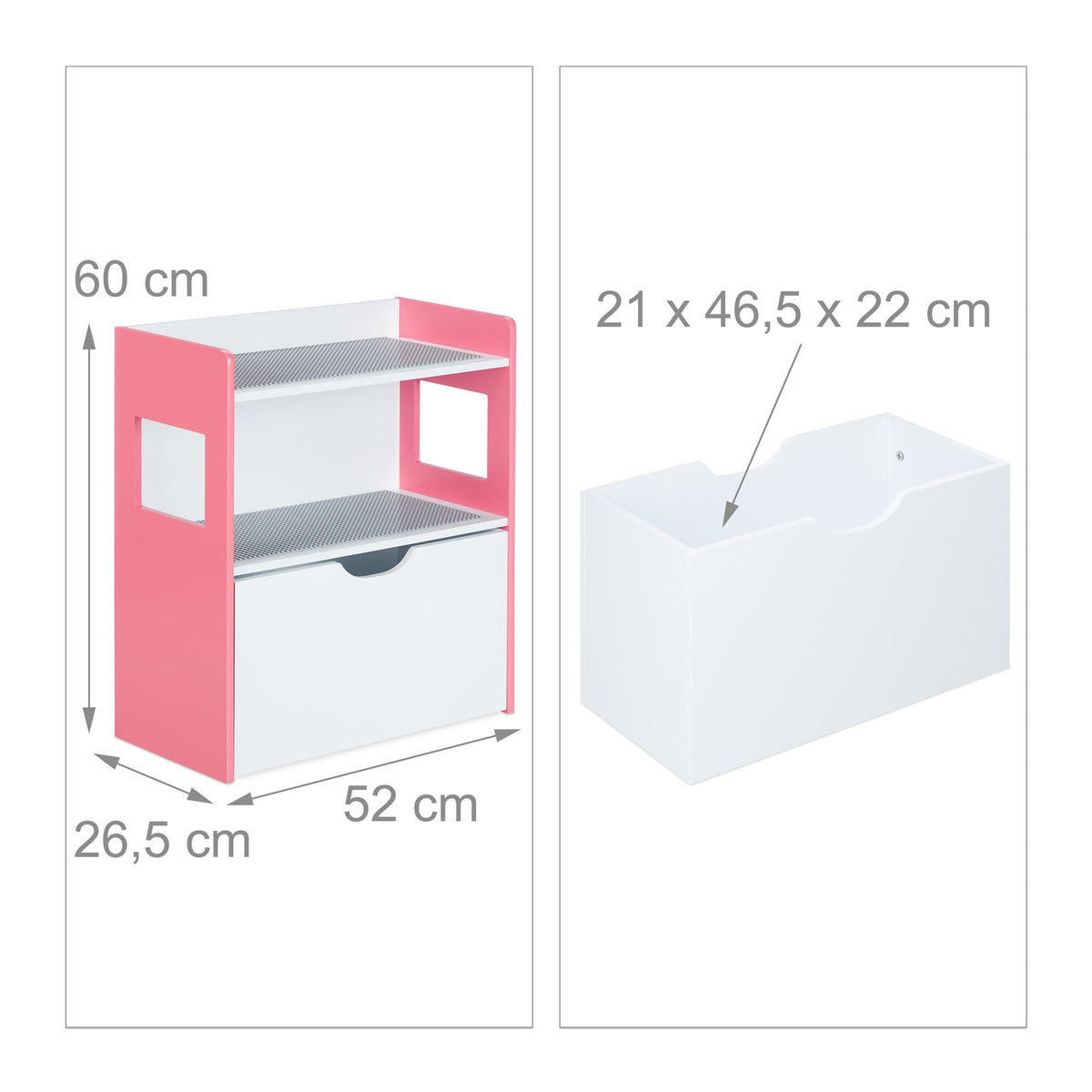 Kid's Shelf with Building Block Panels