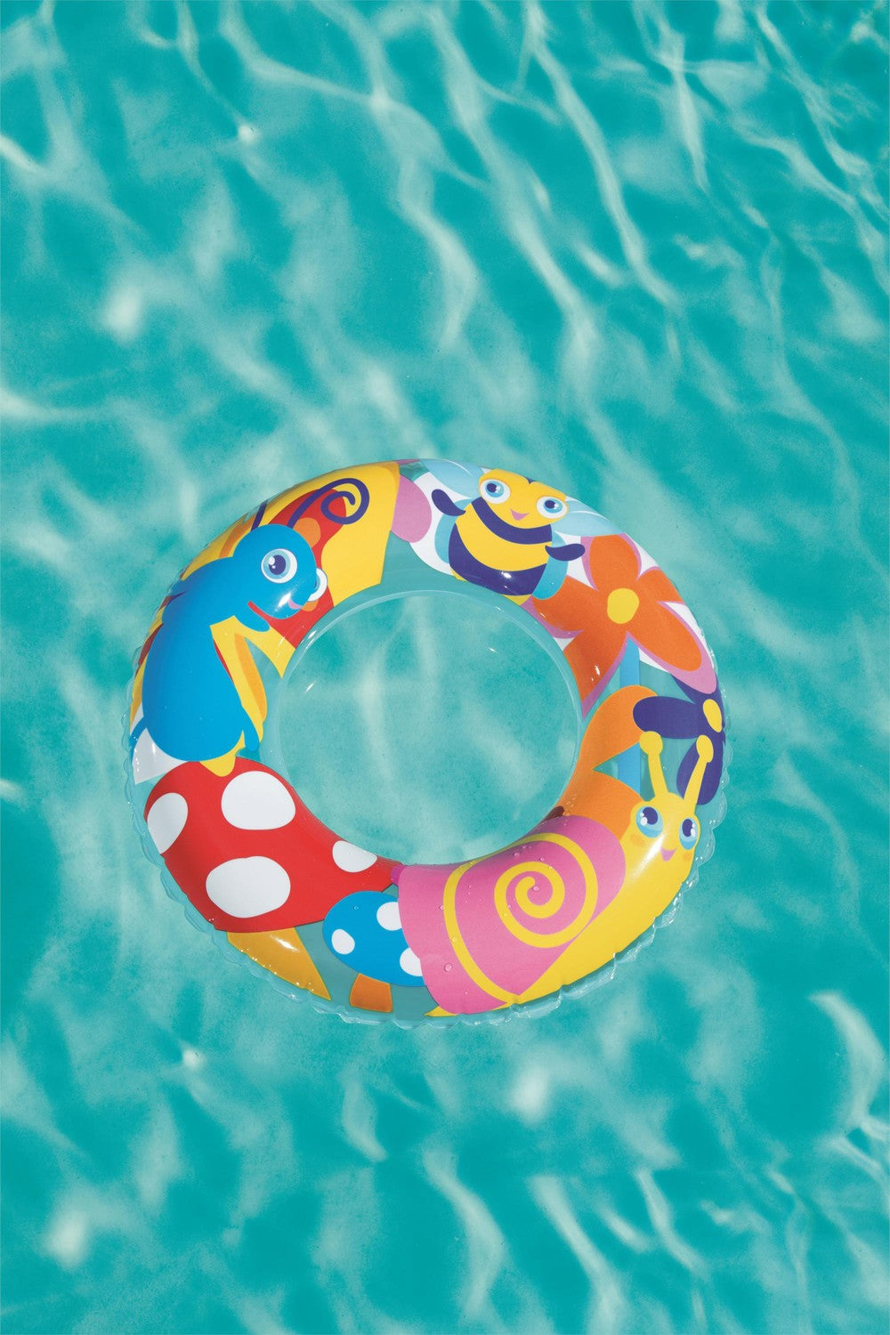 Kids Swim Ring, 56 cm, Colorful Designs, Ages 3-6