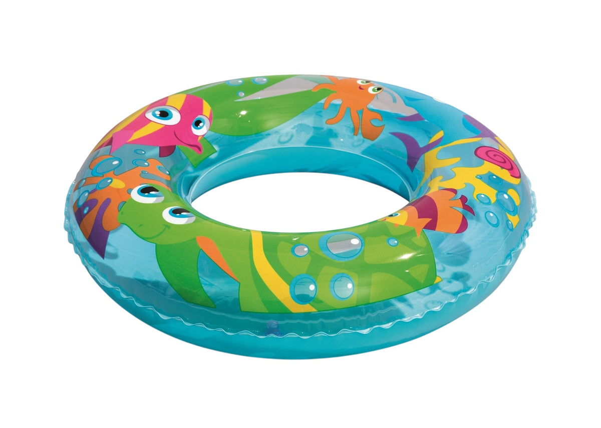 Kids Swim Ring, 56 cm, Colorful Designs, Ages 3-6