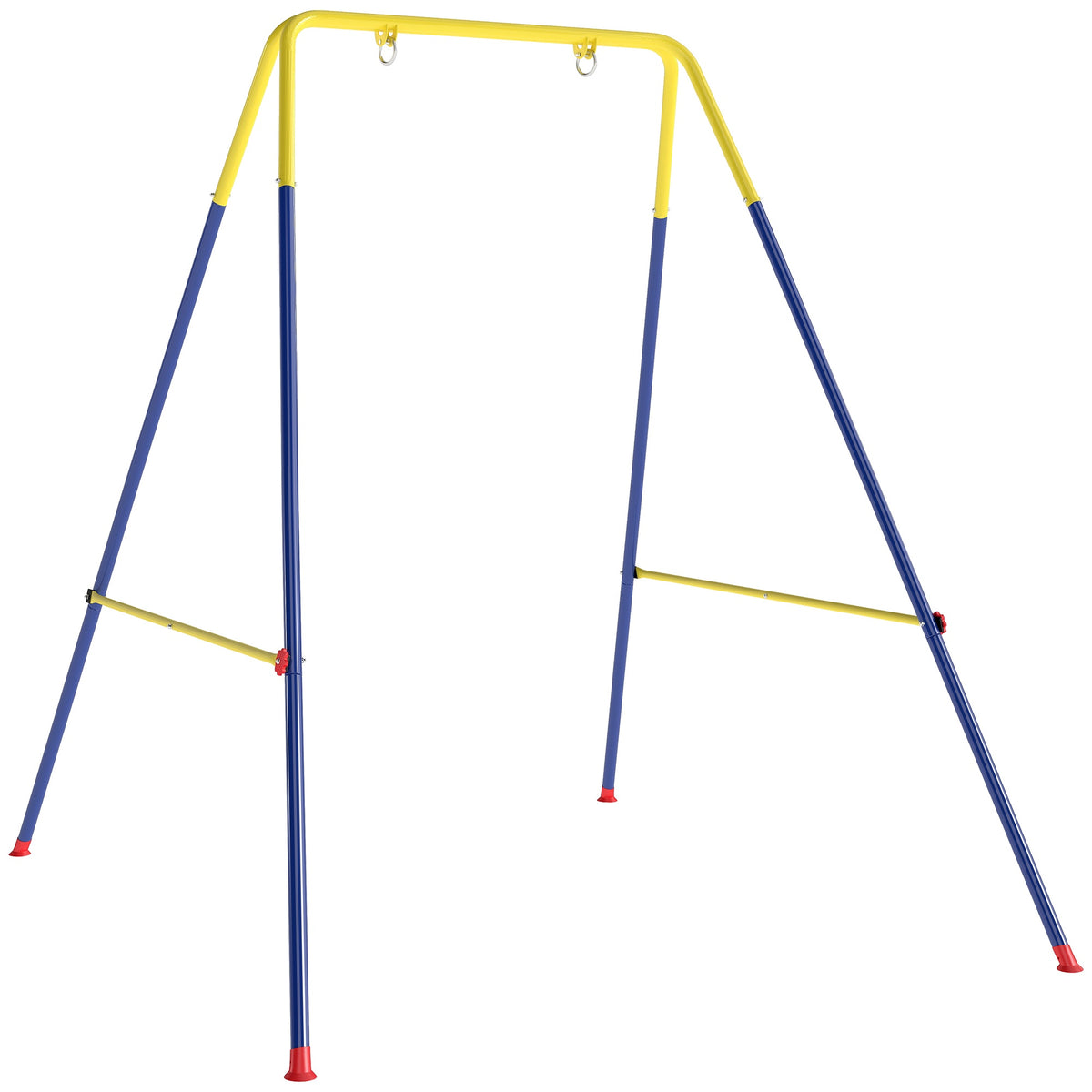 Kids Swing Frame, Foldable Steel, Indoor/Outdoor Use