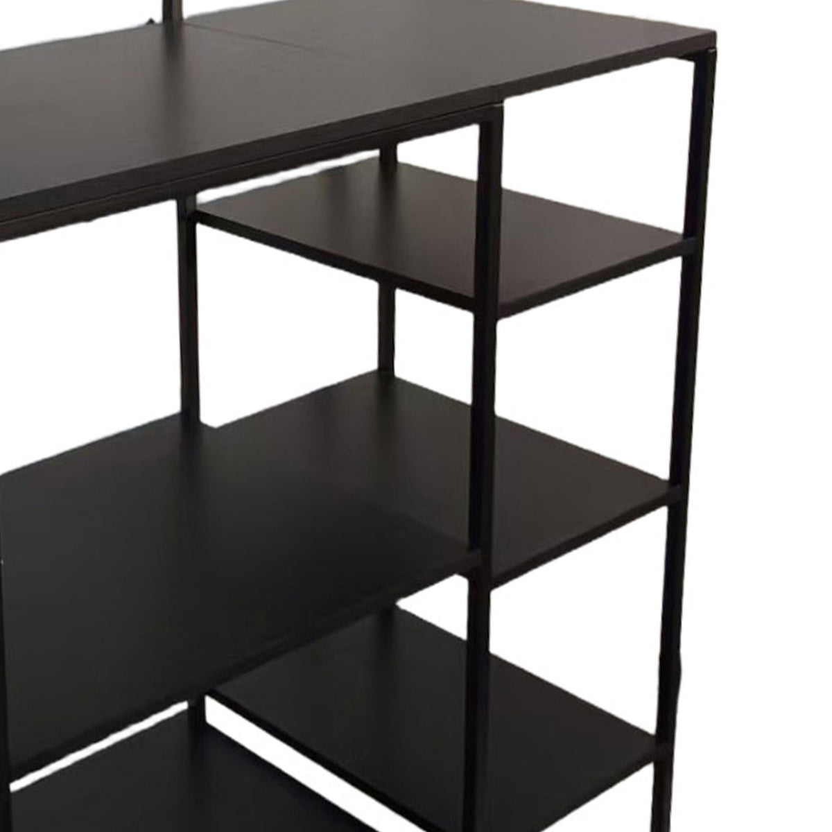 Kitchen Storage Shelf with Power Outlets and Hooks