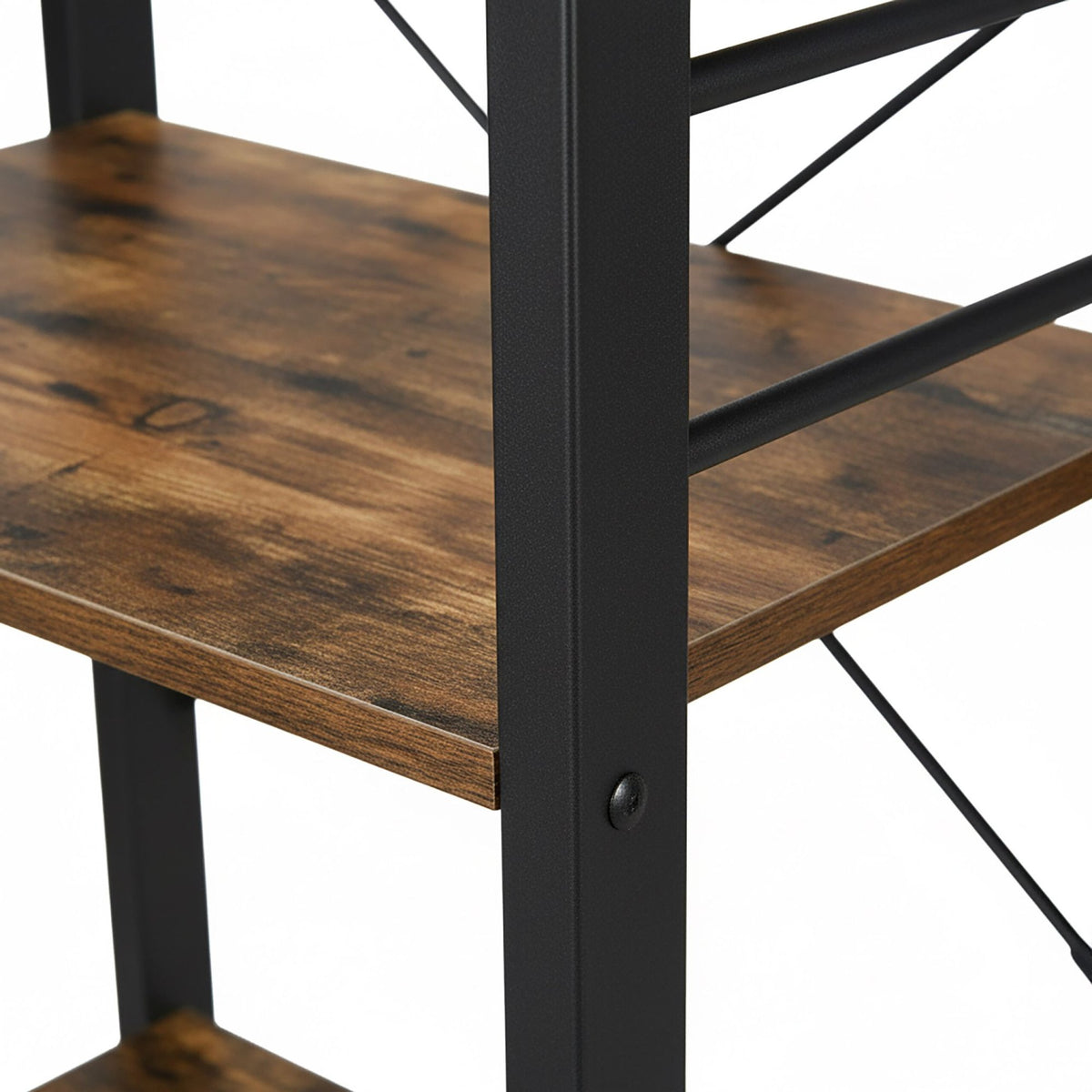 Kitchen Trolley, 3-Tier Storage, Steel Frame