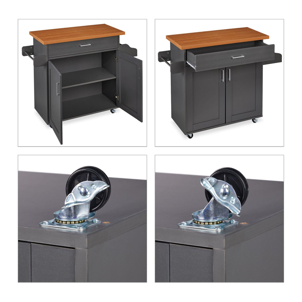 Kitchen Trolley with Counter Top