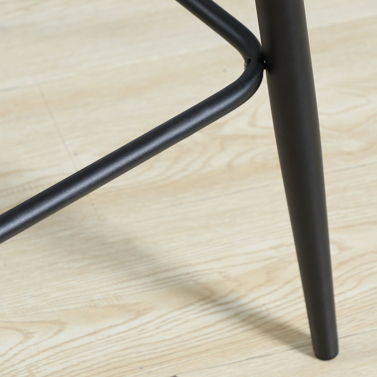 Kitchen bar stool set of 2 with non-slip foot caps, modern design, steel legs, velvet cover, up to 120 kg, 42 x 47 x 105 cm, green
