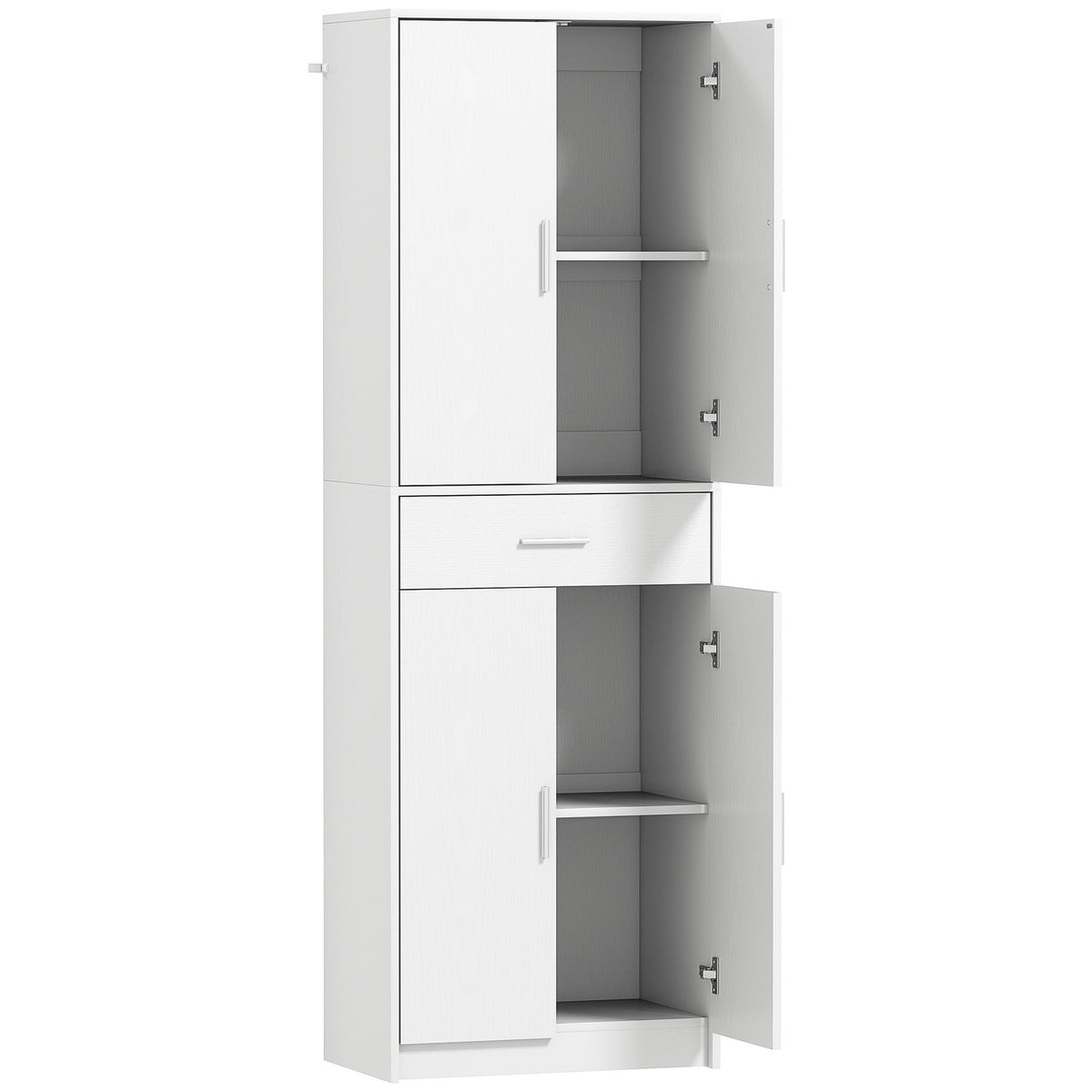 Kitchen cabinet, 3-level adjustable shelves, chipboard, MDF, plenty of storage space, white