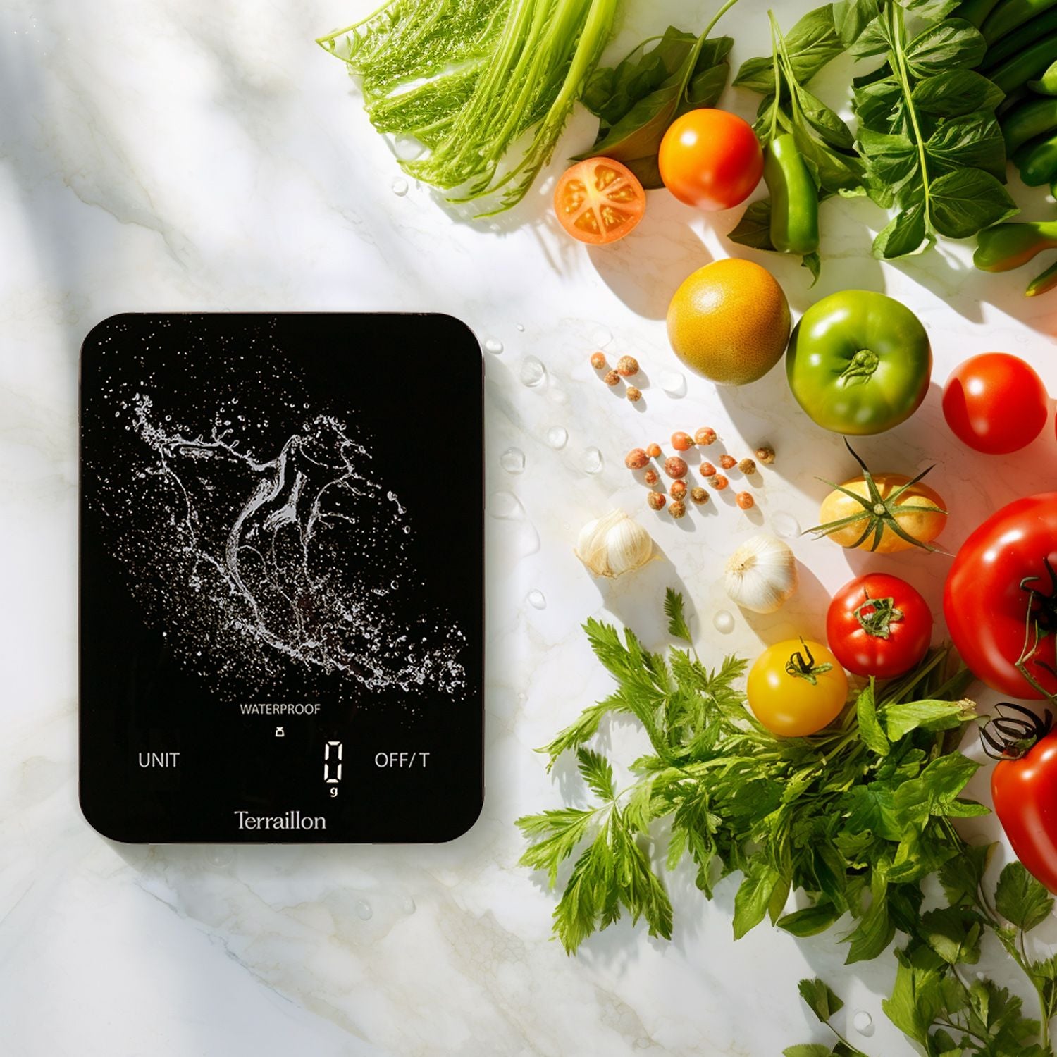 Kitchen scale Aqua Resist Rechargeable Usb-c, 8 kg