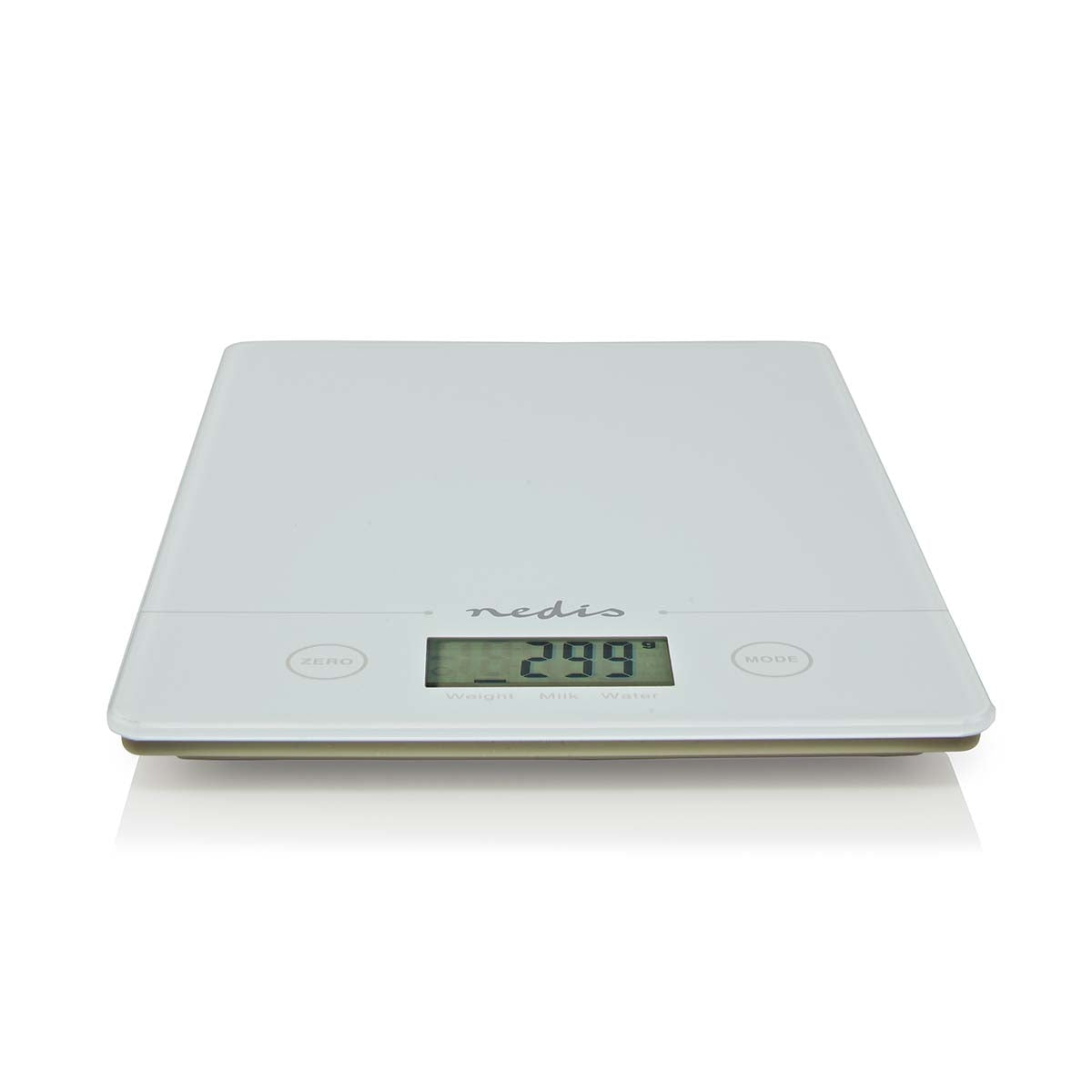 Kitchen scale | Digital | Glass / Plastic | CR 2032 Battery | White