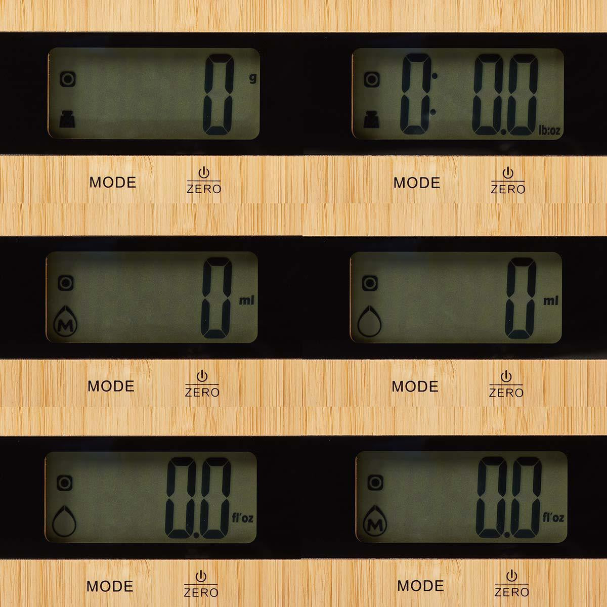 Kitchen scale | Digital | Plastic / Wood | Brown