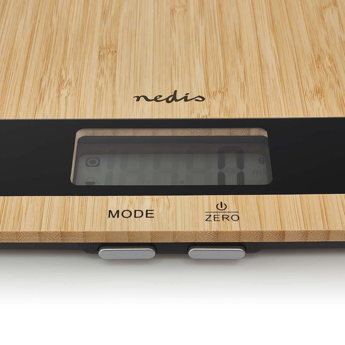 Kitchen scale | Digital | Plastic / Wood | Brown