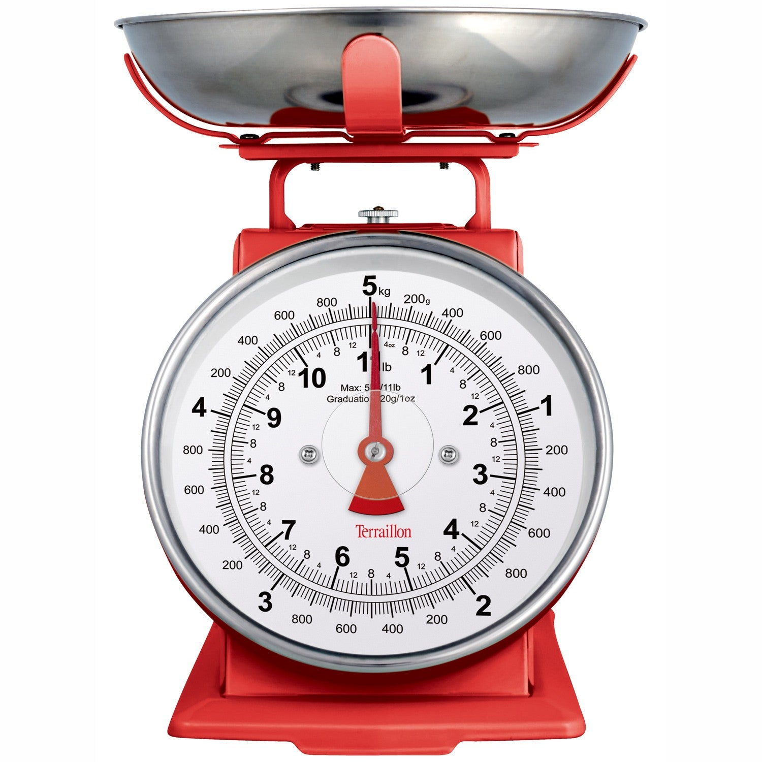 Kitchen scale Tradition 500 Dual Red 1L bowl, 5 kg