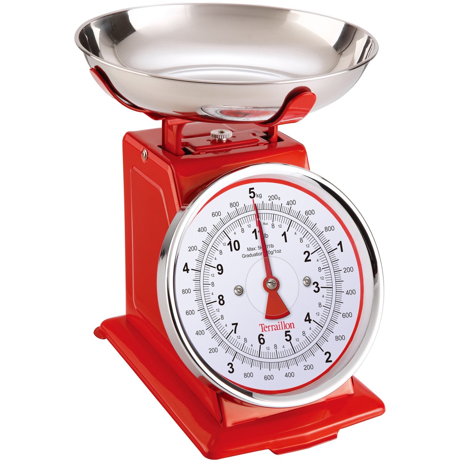 Kitchen scale Tradition 500 Dual Red 1L bowl, 5 kg