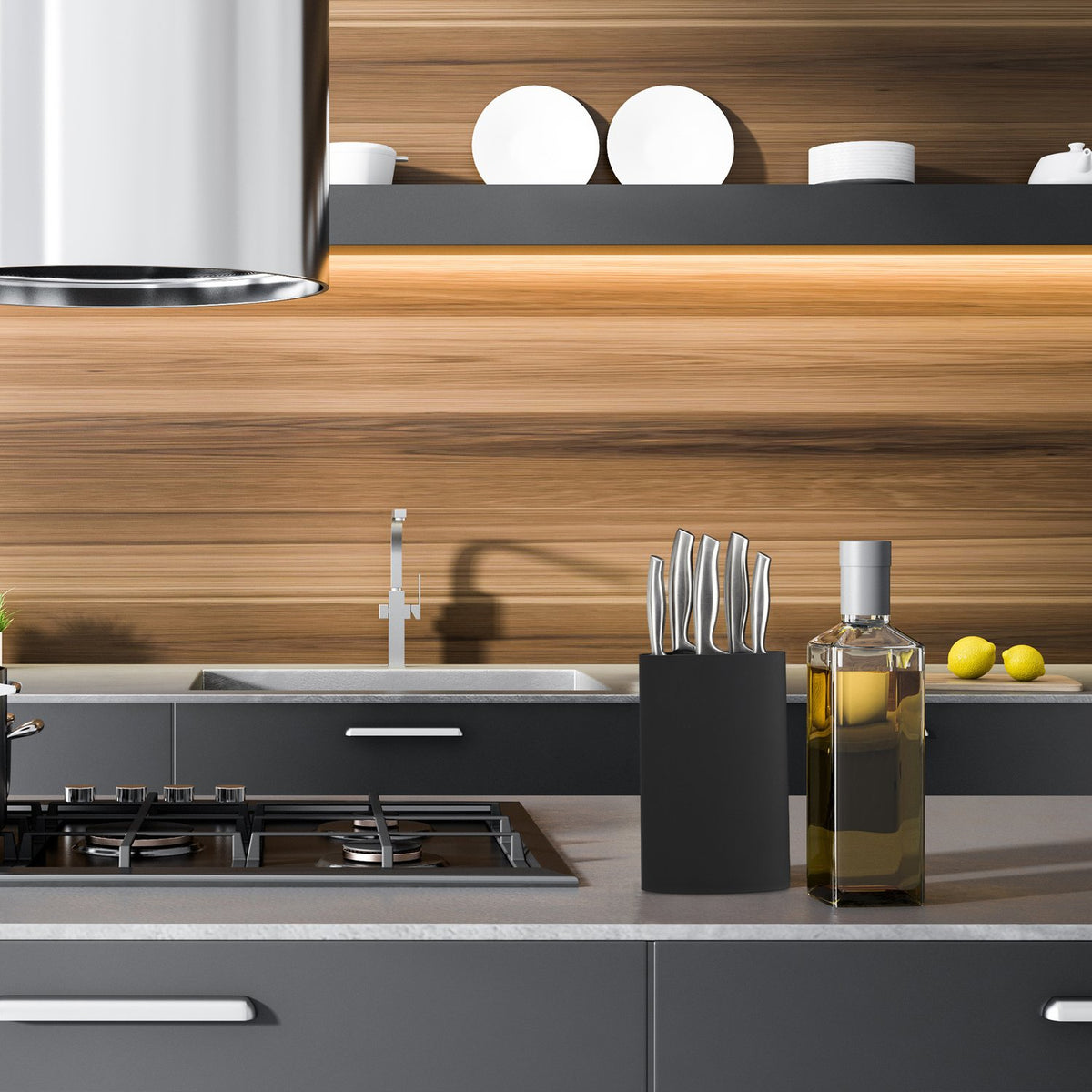 Knife block oval