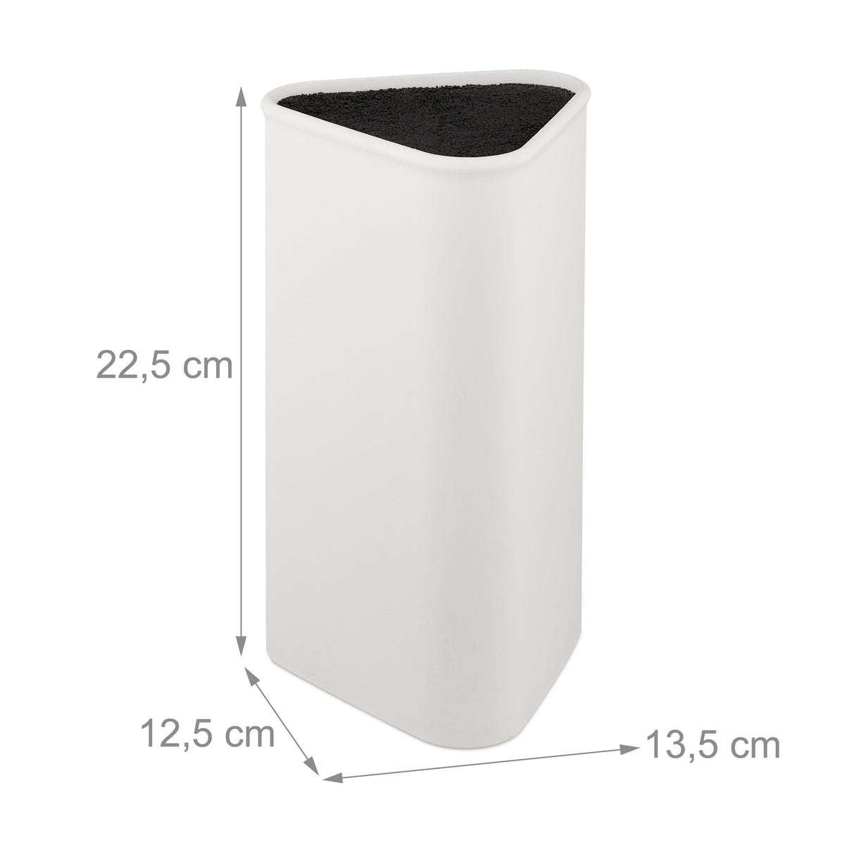Knife block triangular