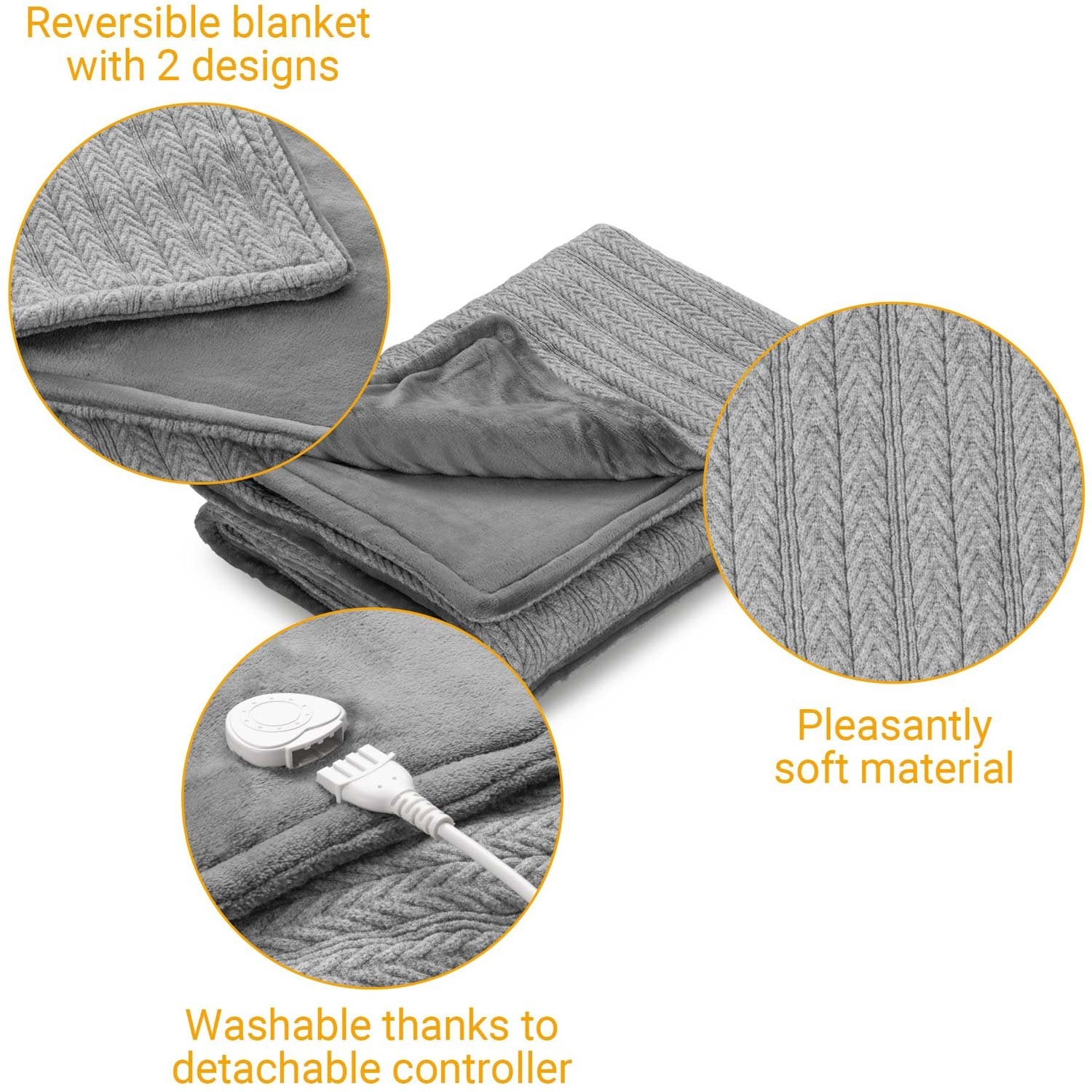 Knitted Warming Blanket HB680 160x120cm