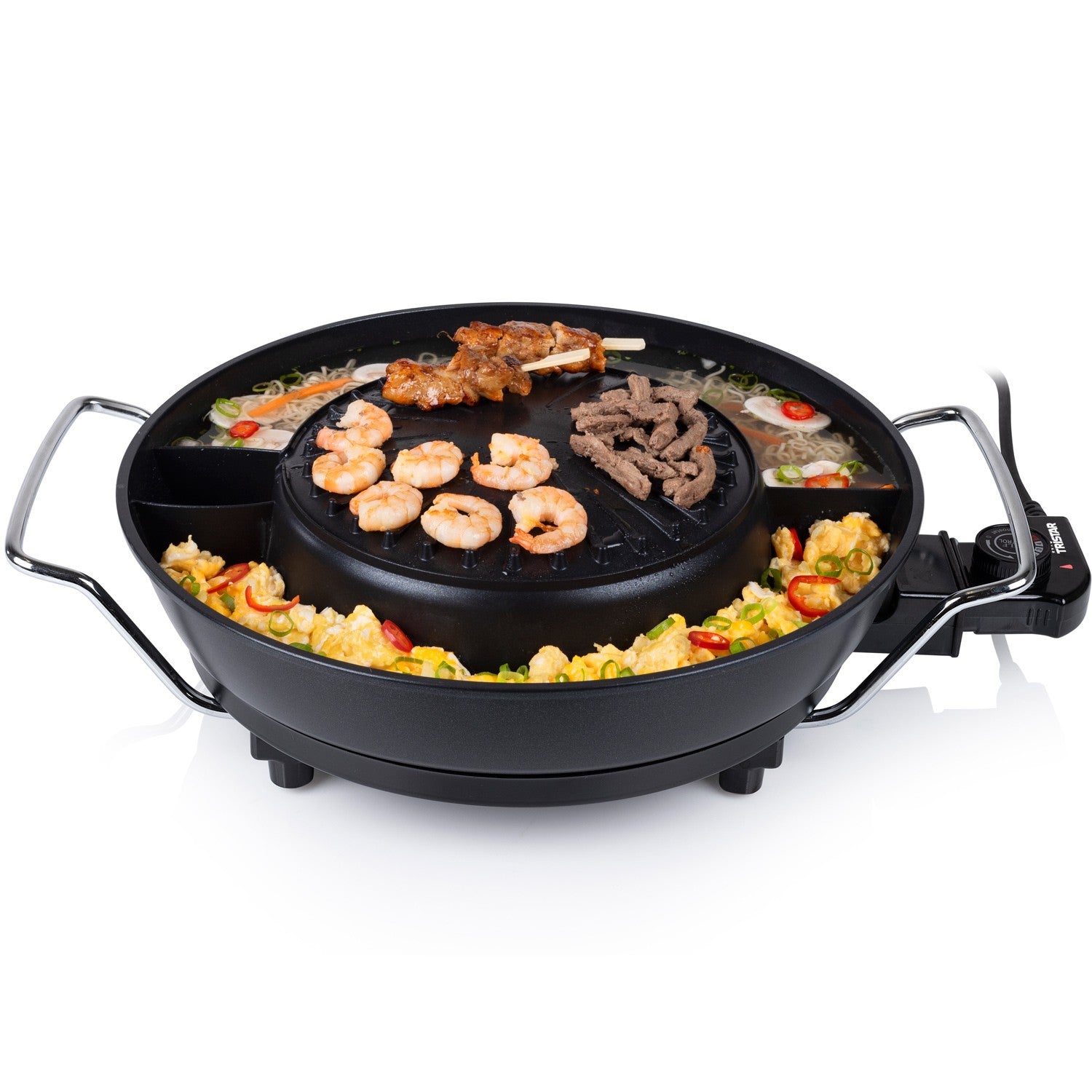 Korean grill PZ-9131 Electric Hot Pot Ø 24 cm 1800W 3l