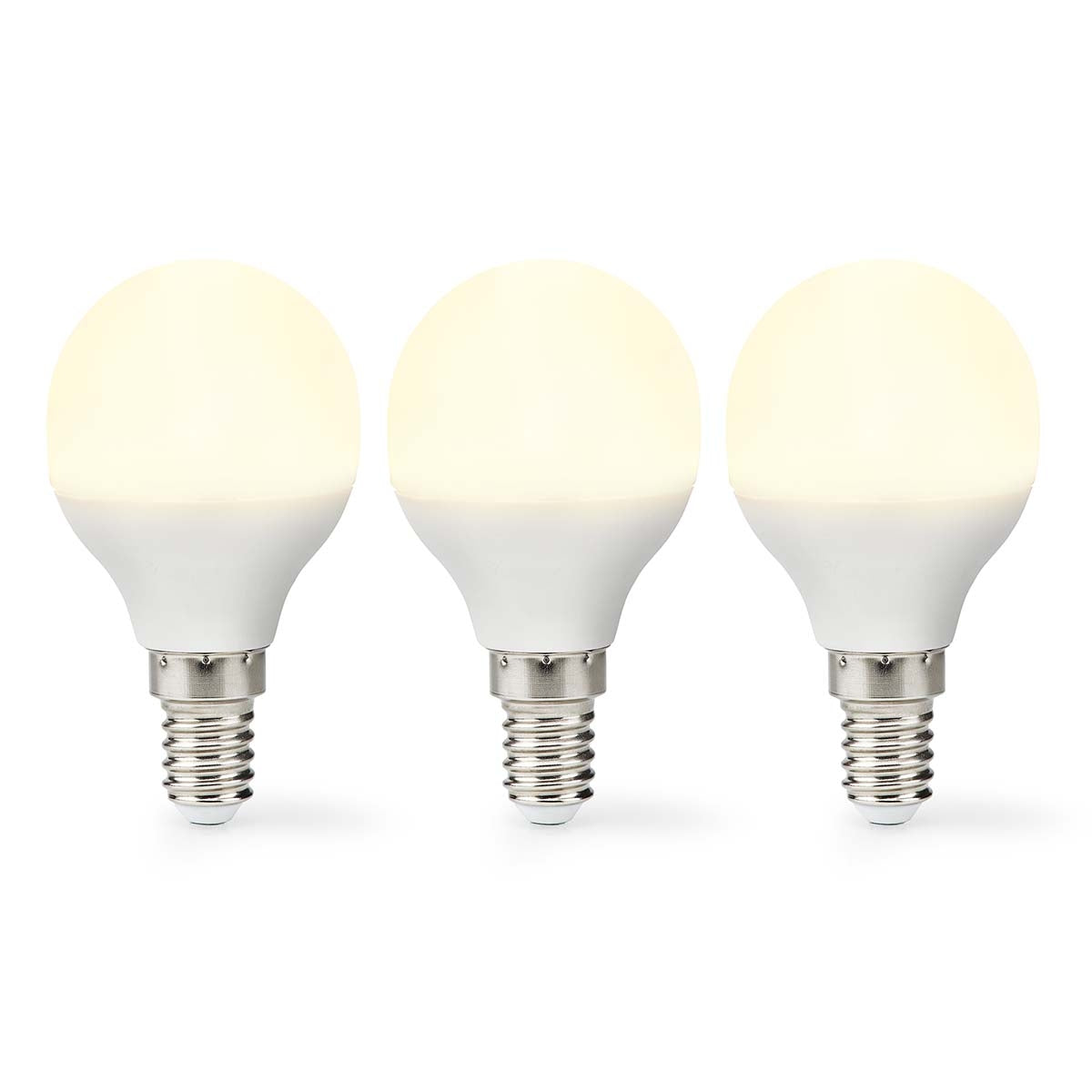 LED Bulb E14 | G45 | 4.9 W | 470 lm | 2700 K | Warm White | Frosted | 3 pcs