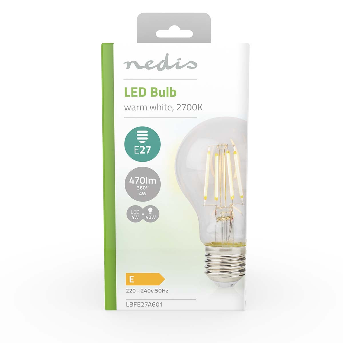 LED Bulb E27 | A60 | 4 W| 470 lm | 2700 K| Warm White | Retro Style | 1 pc.