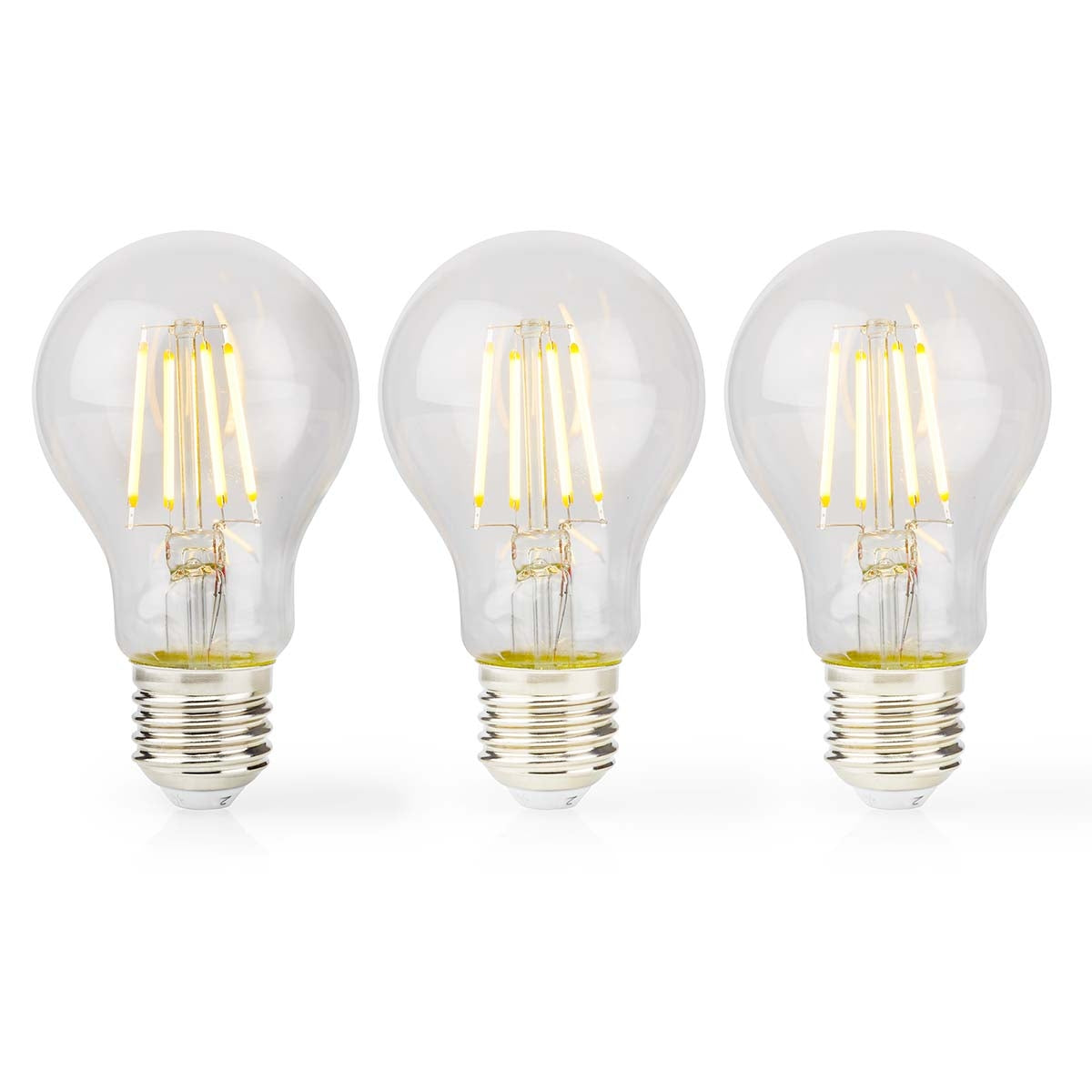 LED Bulb E27 | A60 | 7 W| 806 lm | 2700 K| Dimmable | Warm White | Retro Style | 3 pcs.