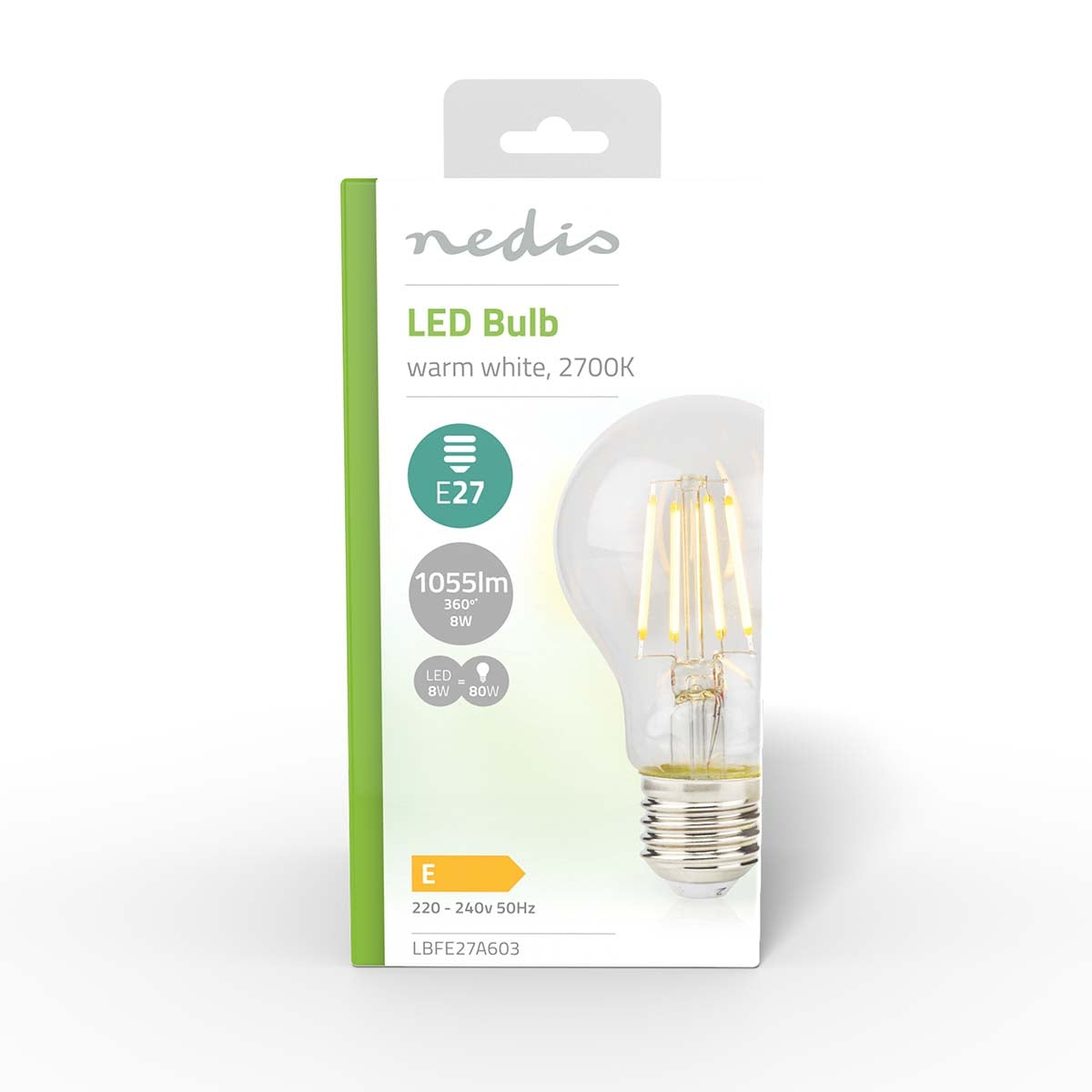 LED Bulb E27 | A60 | 8 W| 1055 lm | 2700 K| Warm White | Retro Style | 1 pc.