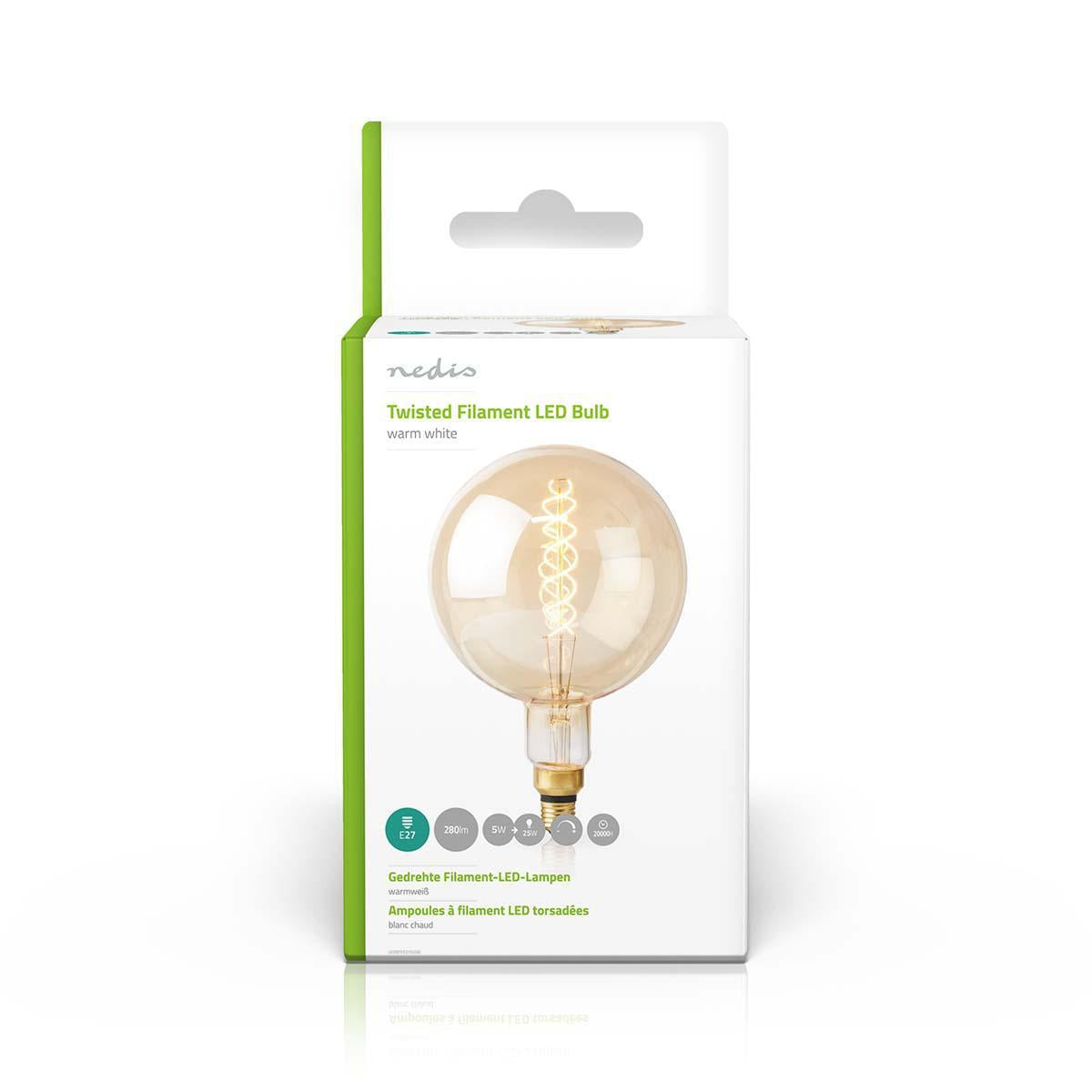 LED Bulb E27 | G200 | 5 W| 280 lm | 2000 K| Dimmable | Warm White | Retro Style | 1 pc.