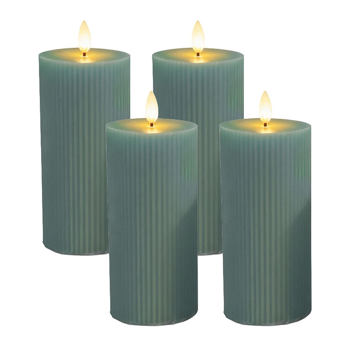 LED Candles Set of 4, 18cm Real Wax Flameless