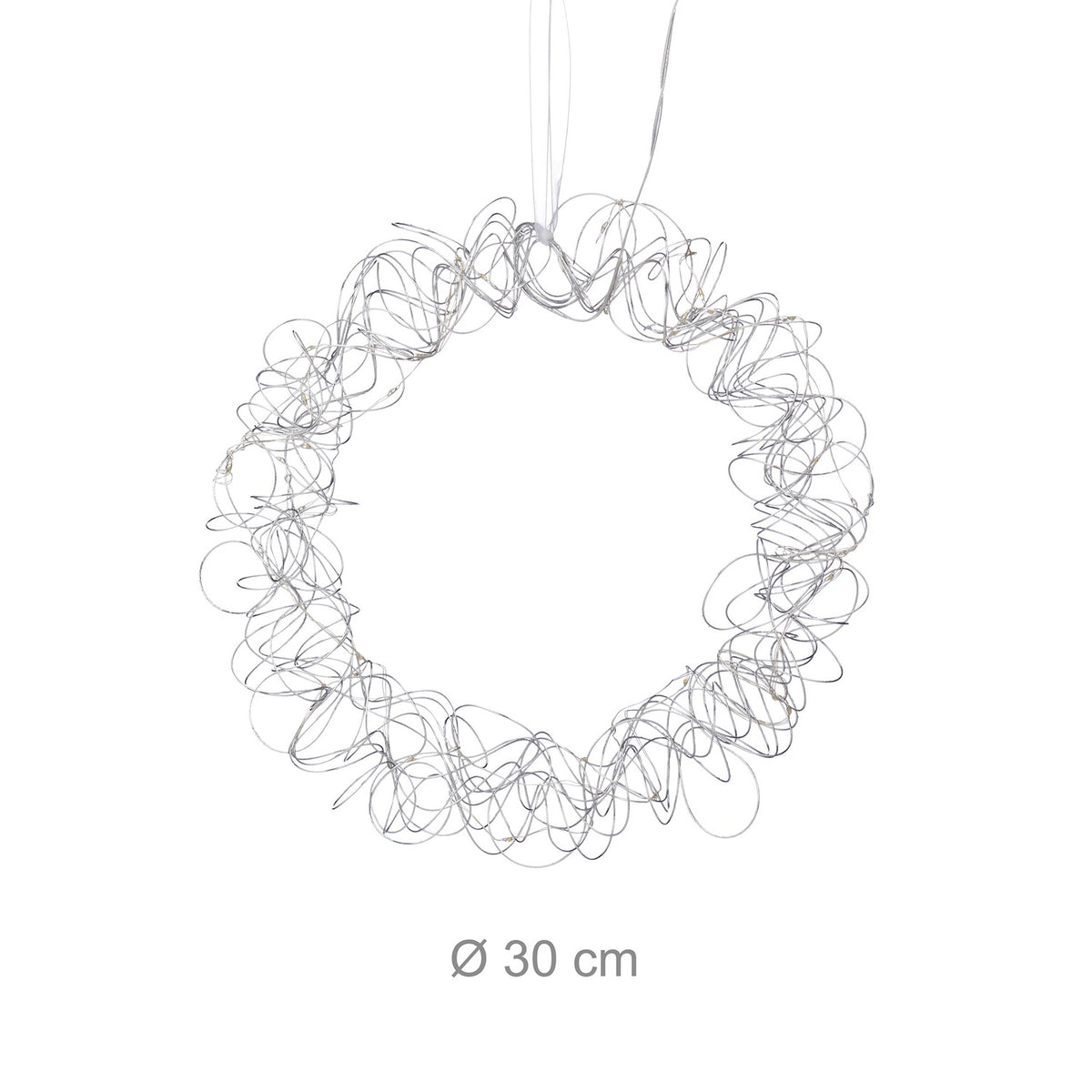 LED Decorative Wreath Light, 30cm, Warm White