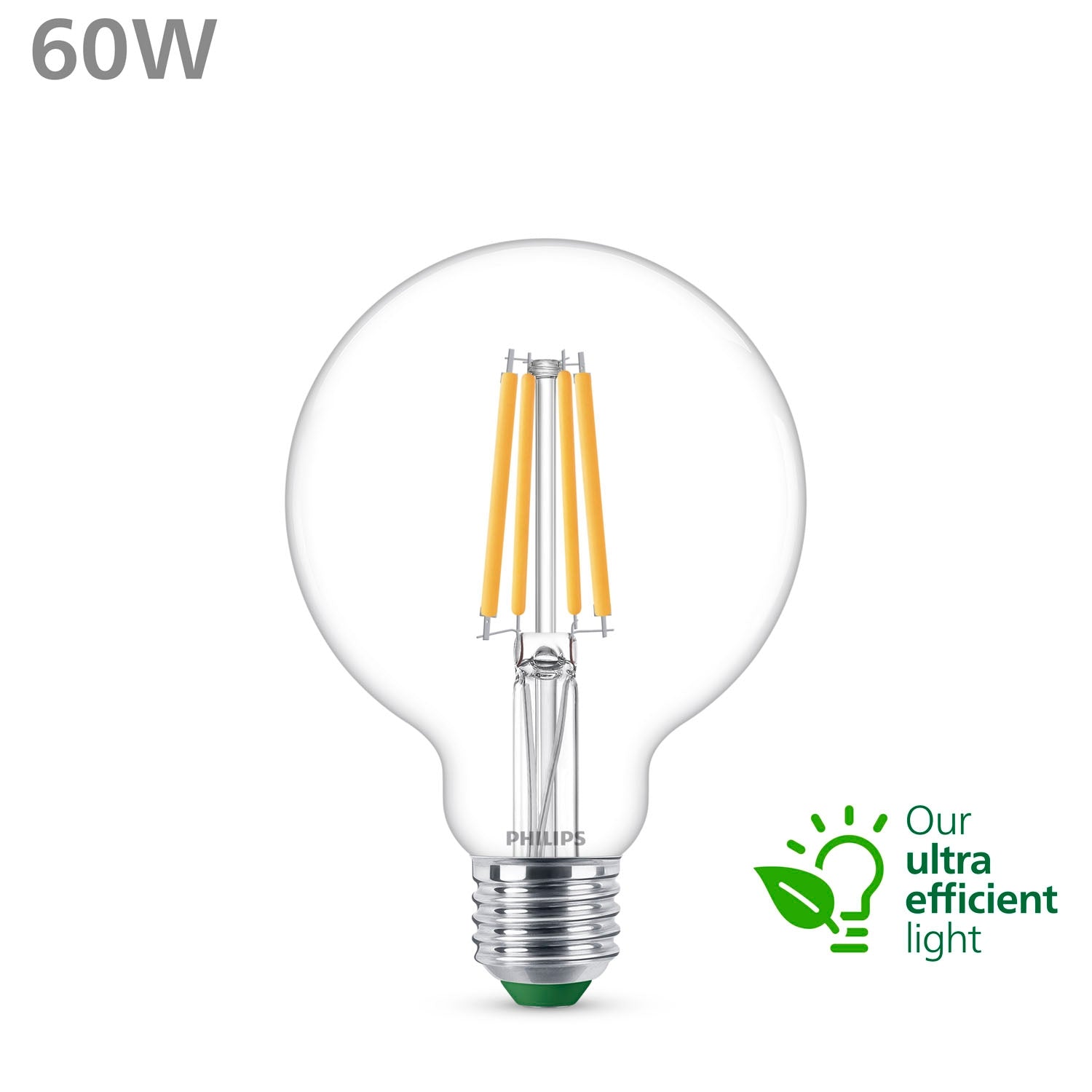 LED E27 G95 Globe 4W (60W) Clear 840lm 2700K Energy class A