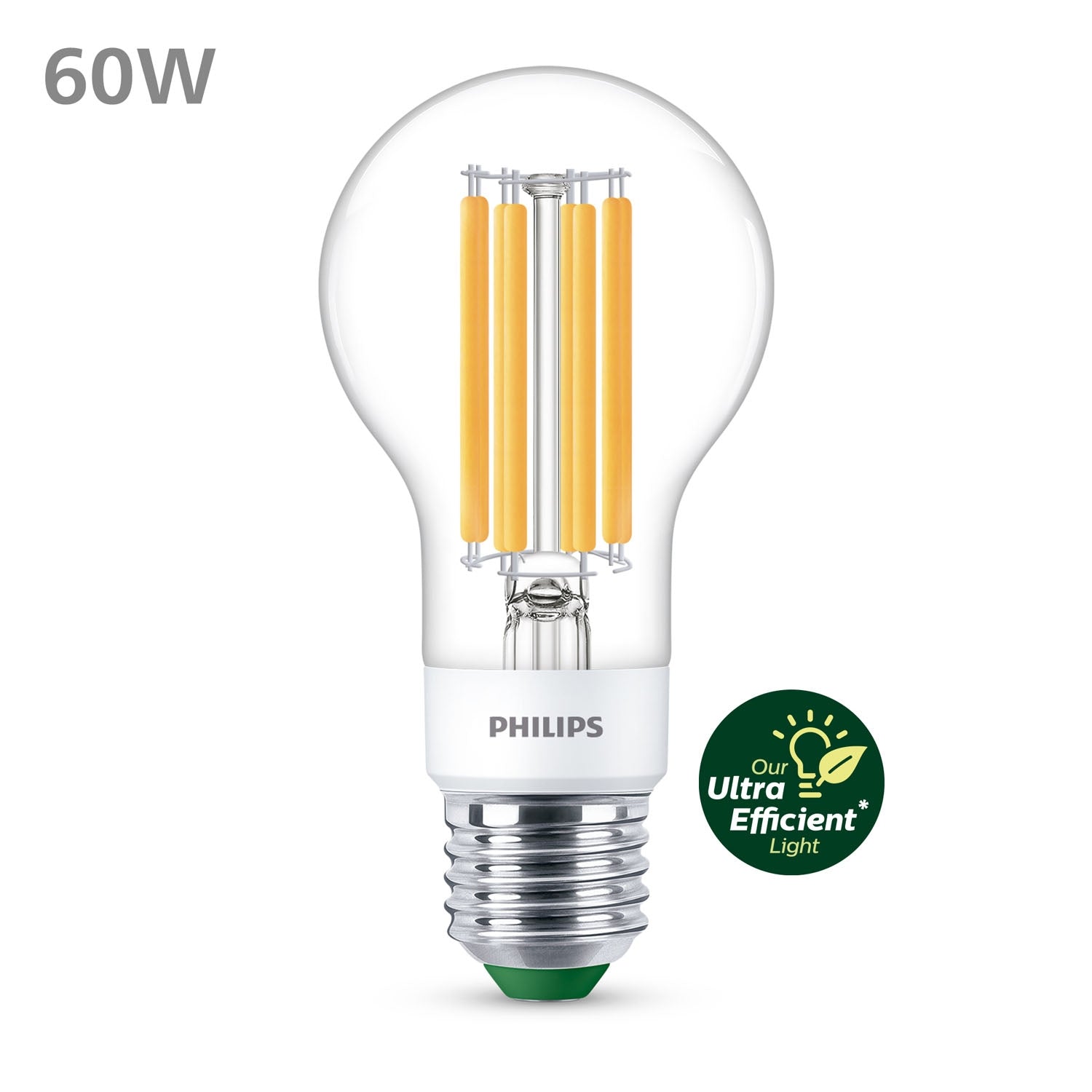 LED E27 Normal 4W (60W) Clear Dimmable 840lm 2700K Energy class A