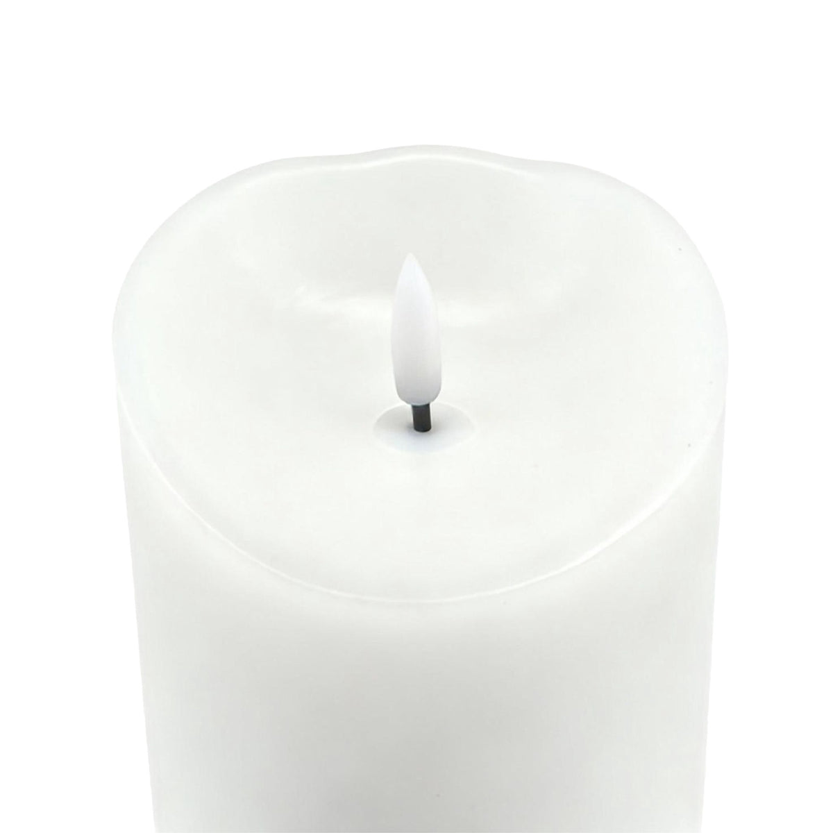 LED Flameless Pillar Candle, 30 cm, Real-Wax Finish
