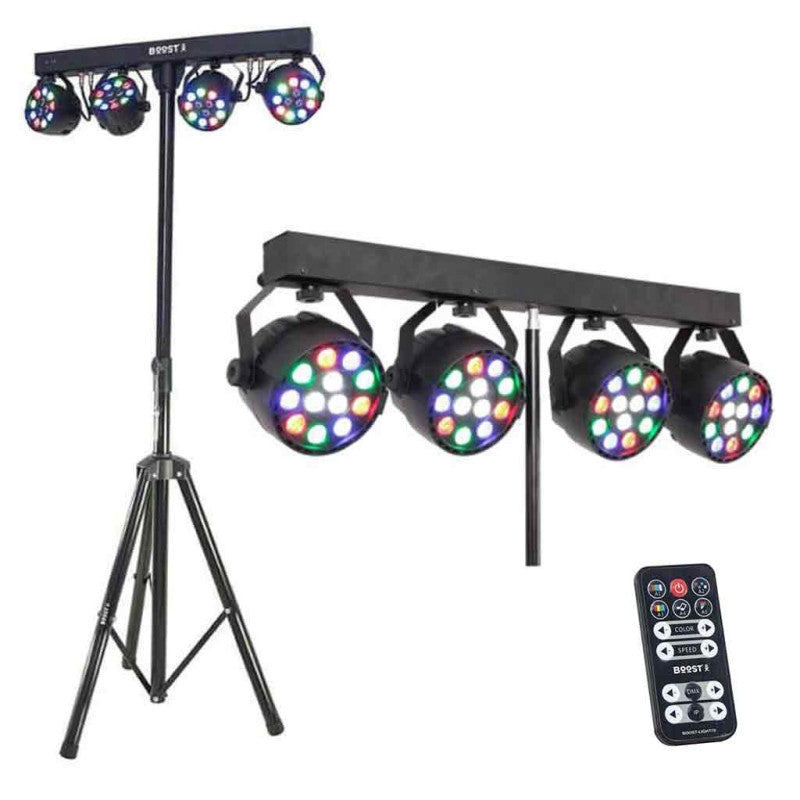 LED Light Bar with 4 Projectors, RGB, DMX Control