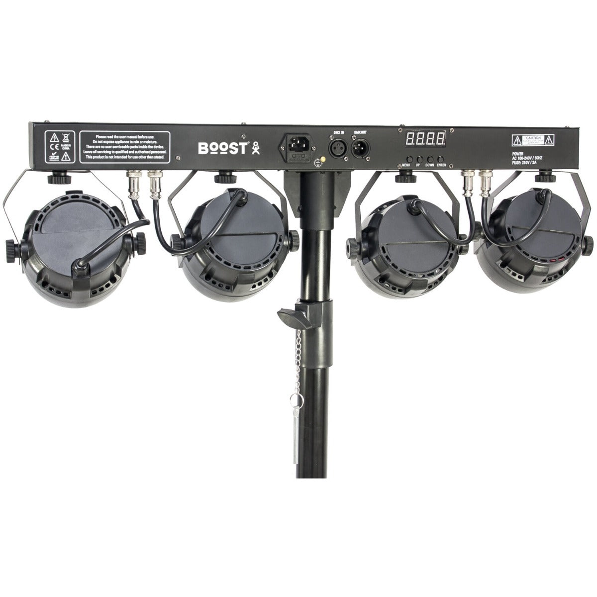 LED Light Bar with 4 Projectors, RGB, DMX Control