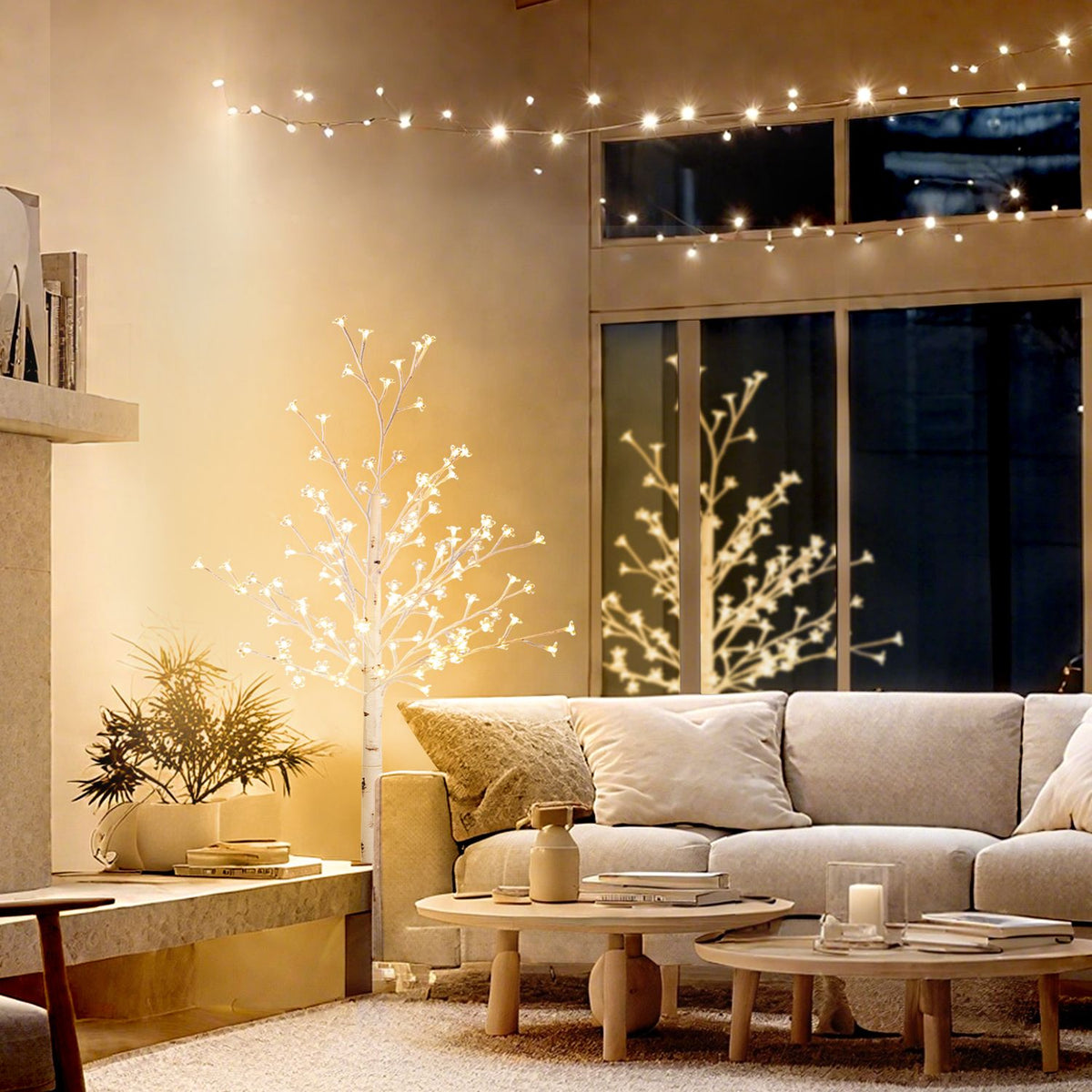 LED Light Tree, 150cm, Warm White, Indoor/Outdoor Use