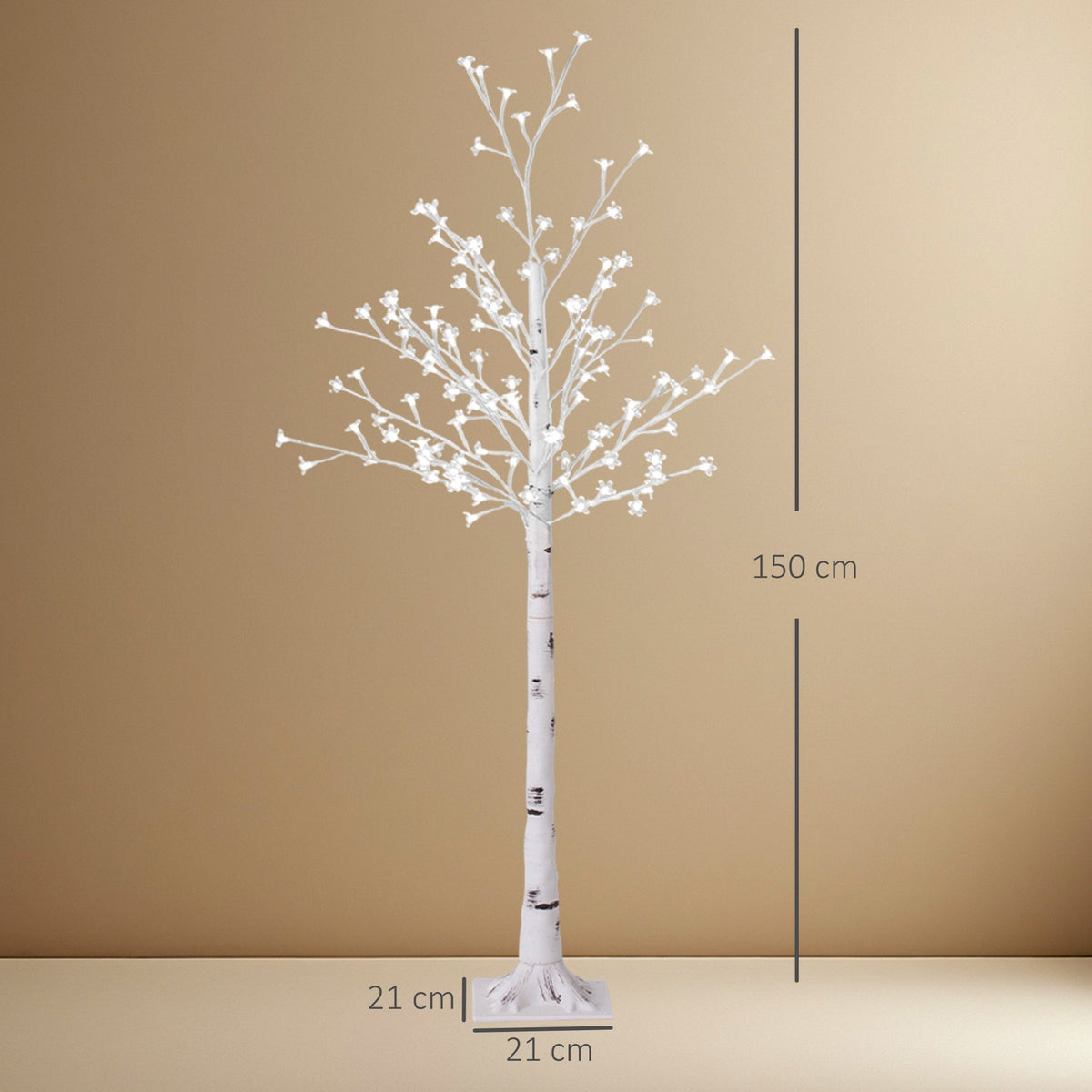 LED Light Tree, 150cm, Warm White, Indoor/Outdoor Use