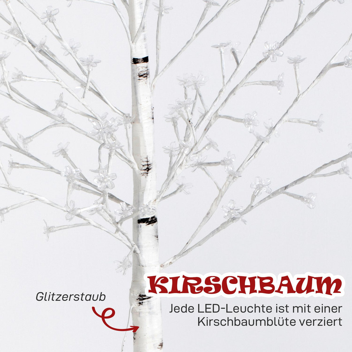 LED Light Tree, 150cm, Warm White, Indoor/Outdoor Use