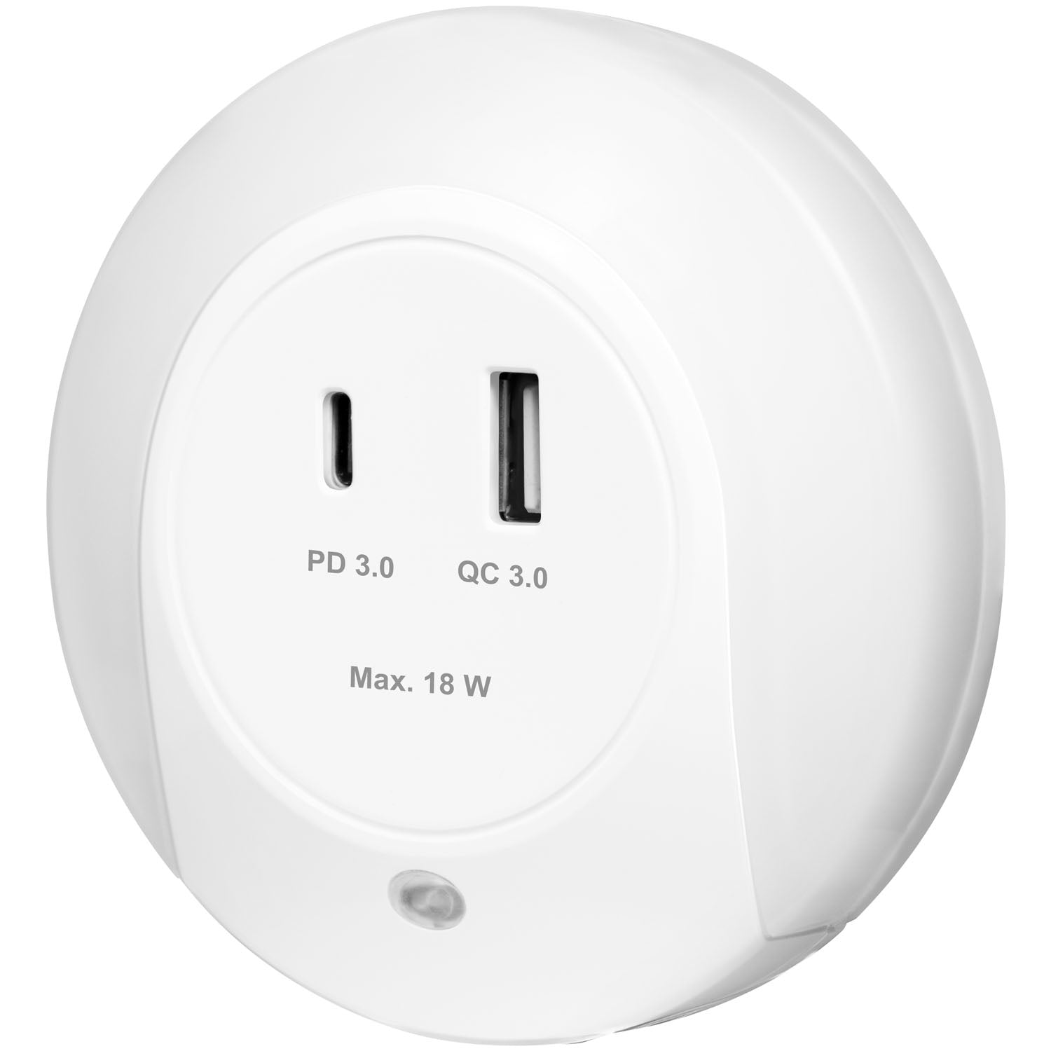 LED Night Light with Dusk Sensor and 18W USB Charger