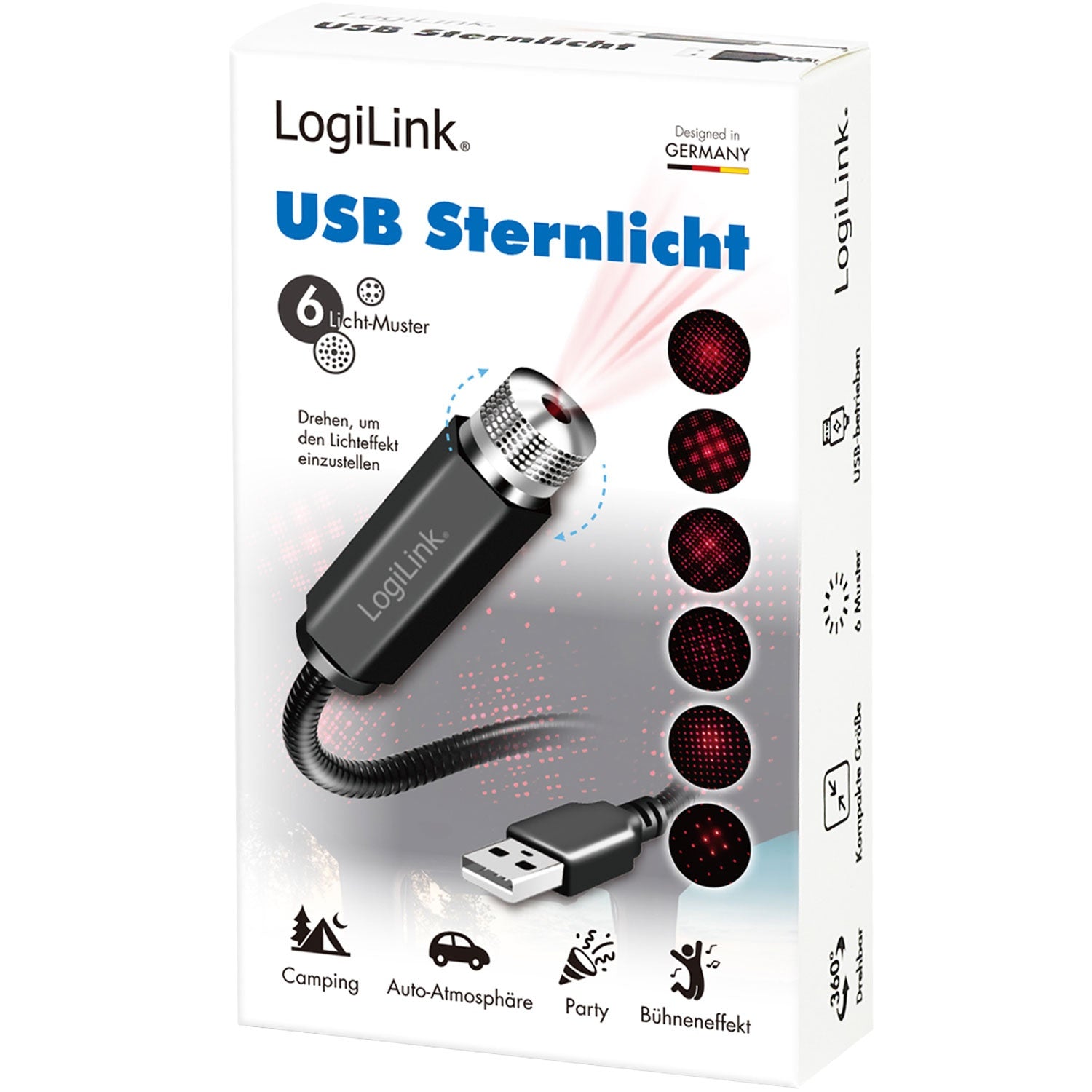 LED Starlight 6 light patterns USB-A