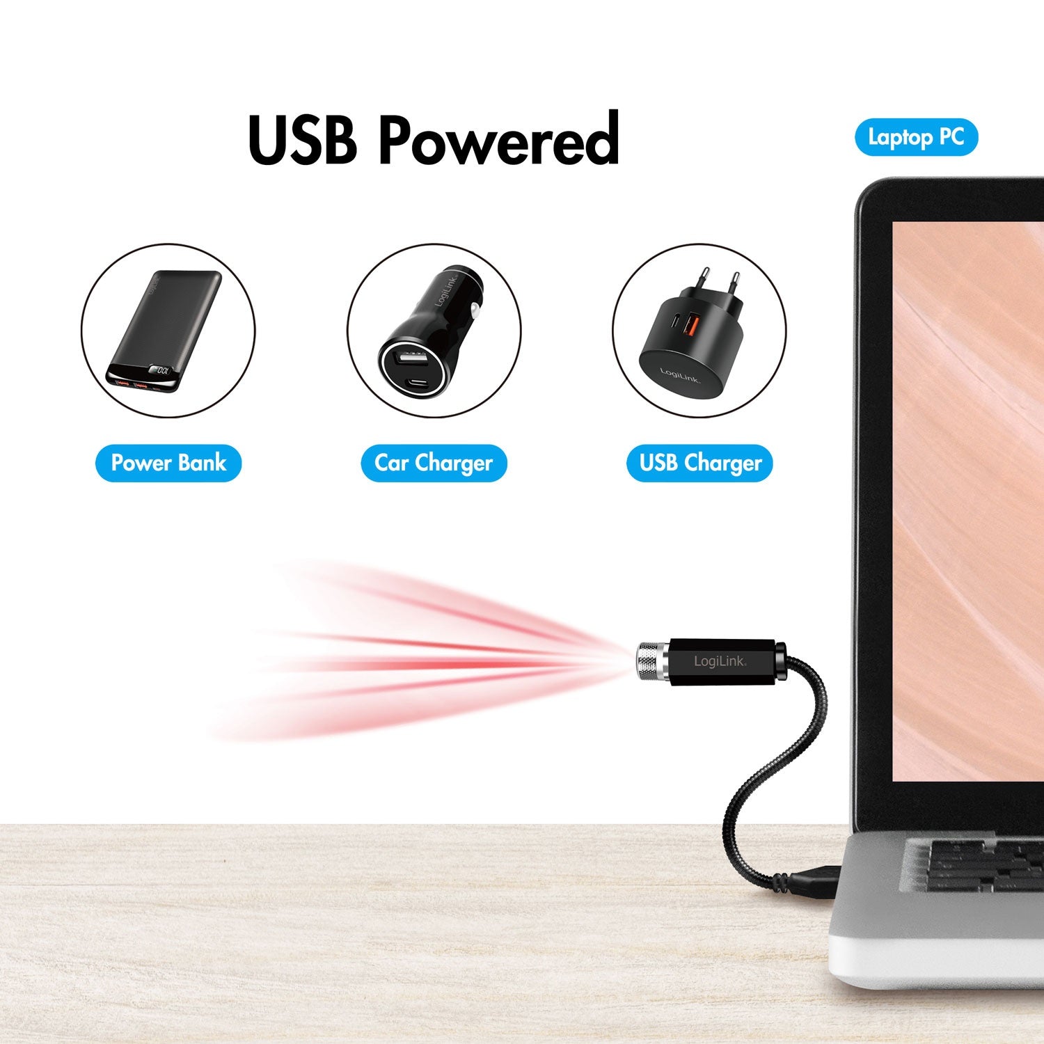 LED Starlight 6 light patterns USB-A