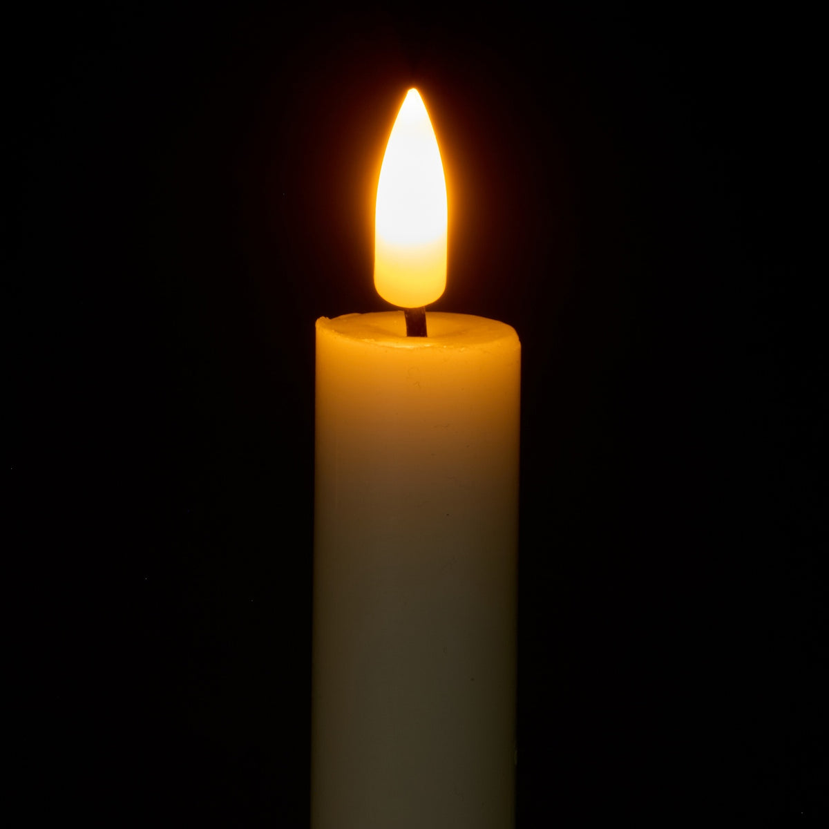 LED Taper Candles, Flameless, Remote & Timer, Set of 6