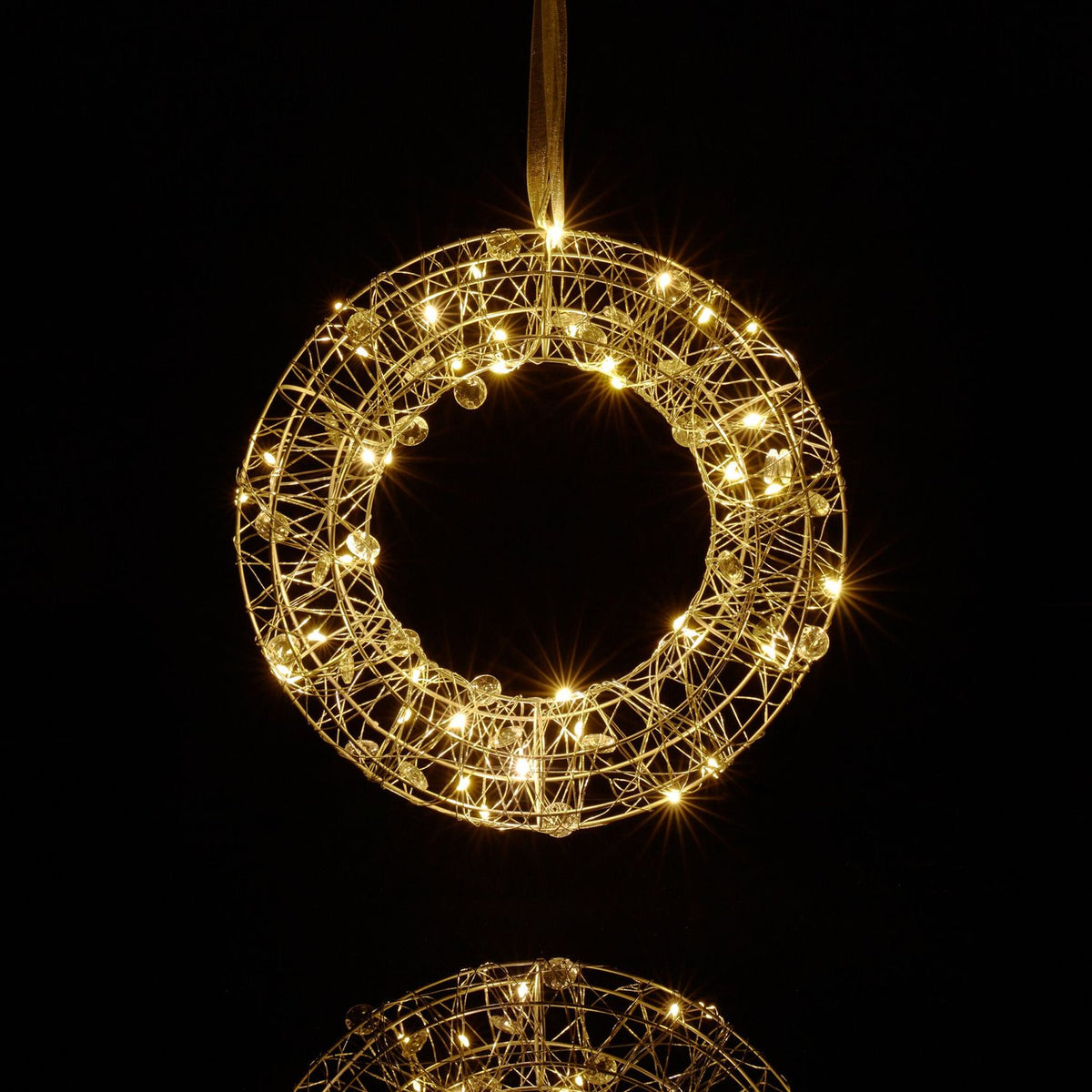LED Wreath Light, 25cm – Warm White, Indoor Use