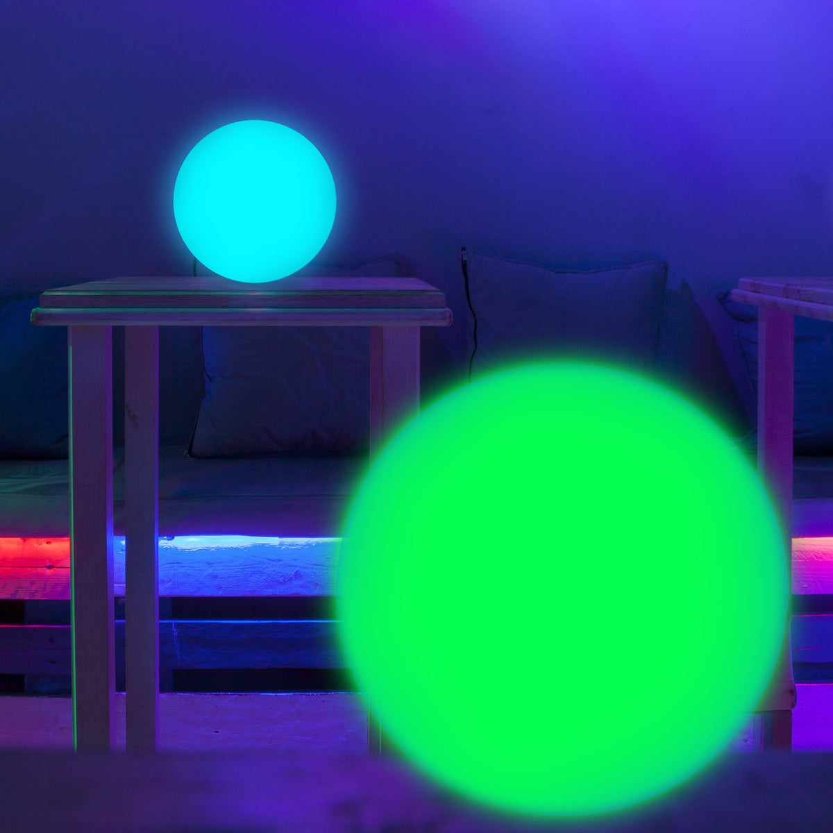 LED balls - set of 3