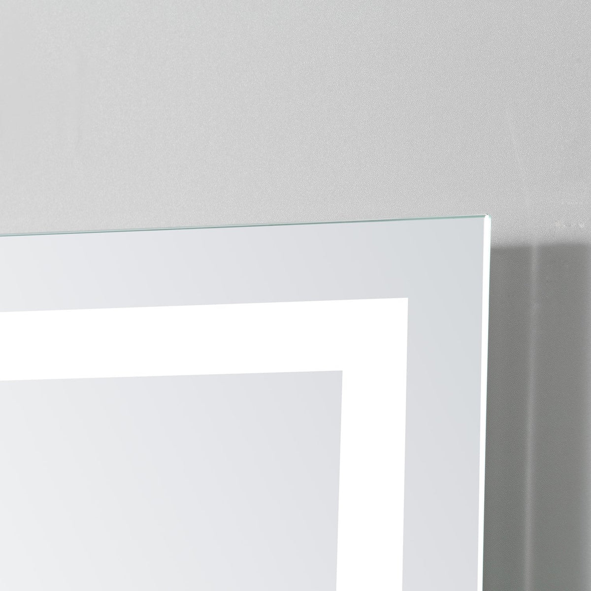 LED bathroom mirror bathroom mirror with lighting, glass shelf, 22W, 70x50cm