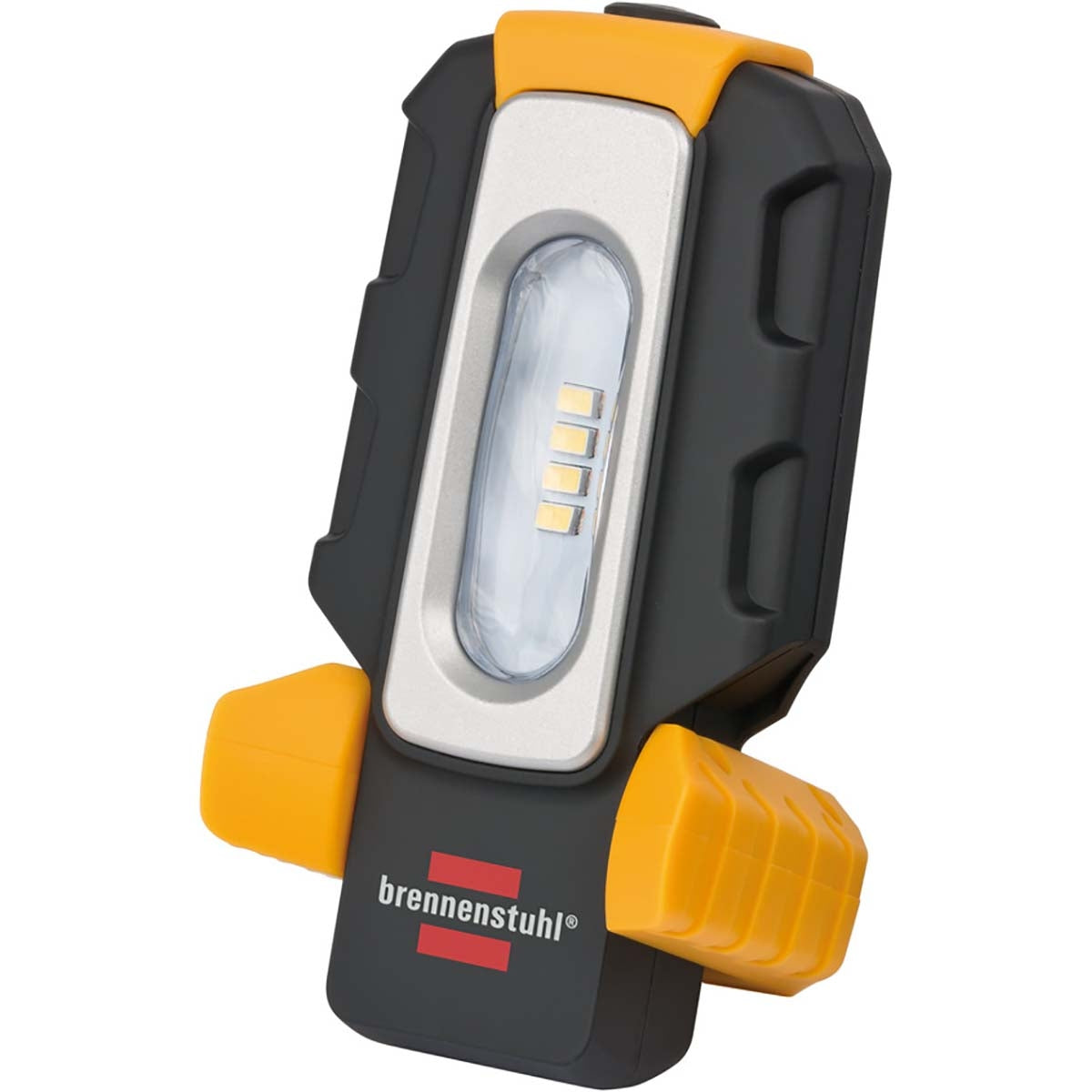 LED battery hand lamp HL DA 40 MH / robust battery work lamp with switch and integrated magnet 100 lm black